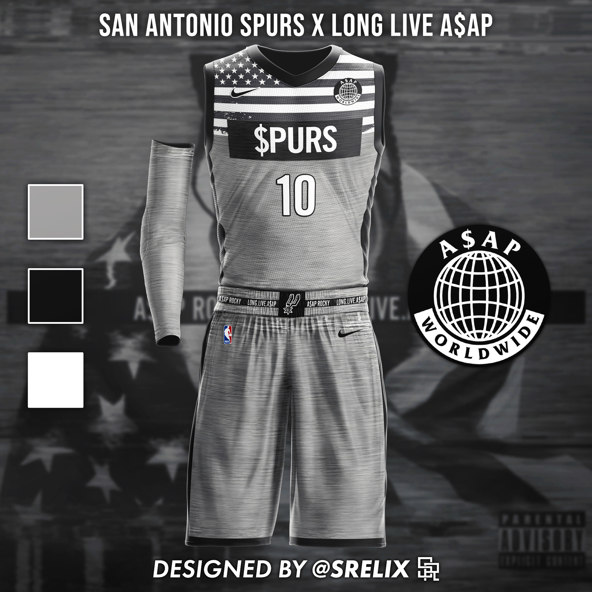 I (@srelix on Instagram) designed an NBA x Hip-Hop jersey for all