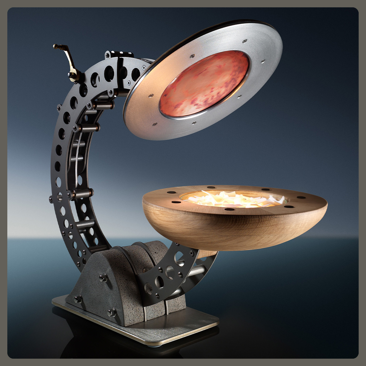 Blottworks Clamshell Alchemist Lamp, Pete Gardner, Photographer, Studio, Still Life, London, UK, © Copyright Pete Gardner