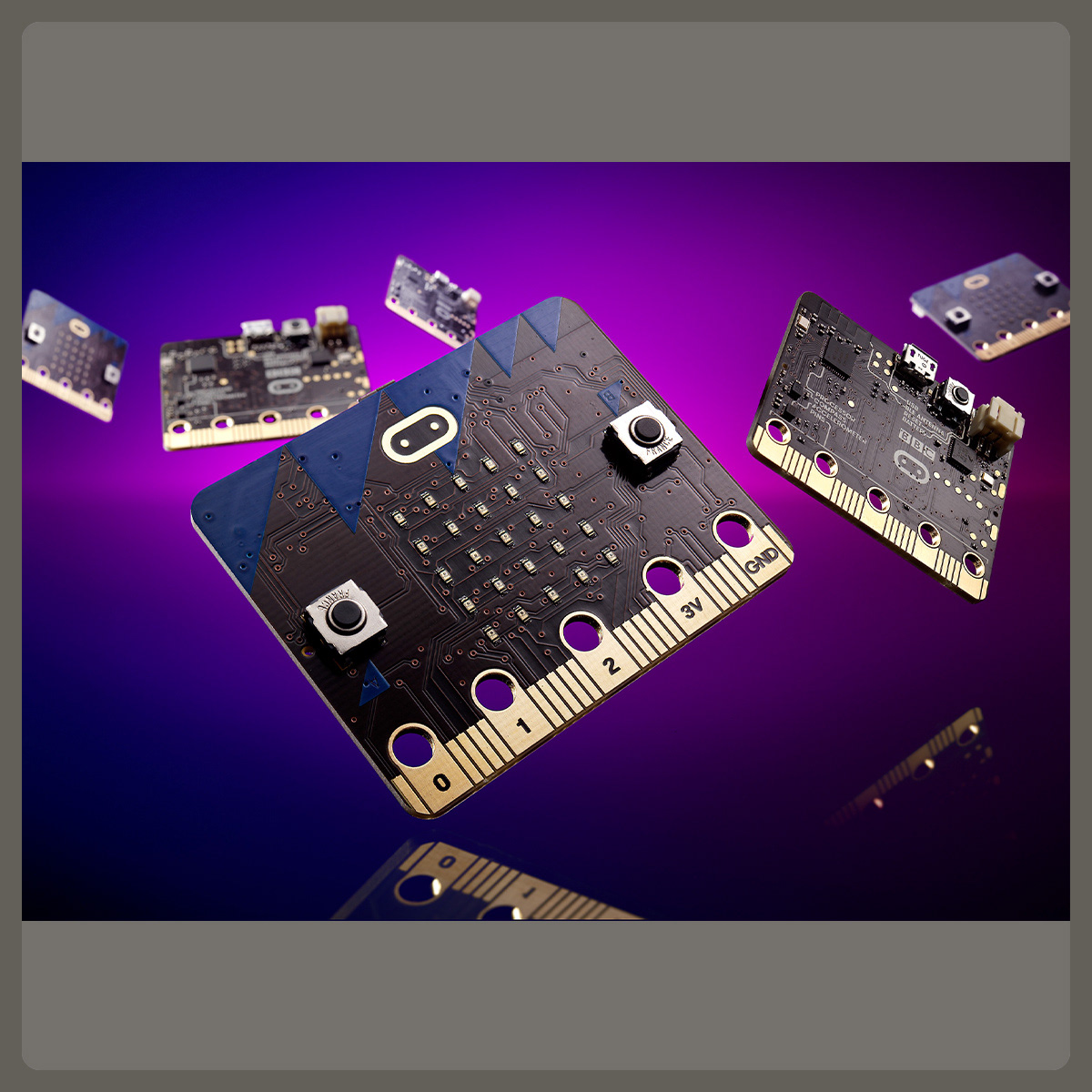 BBC Micro:Bit card, Pete Gardner, Photographer, Studio, Still Life, London, UK, © Copyright Pete Gardner