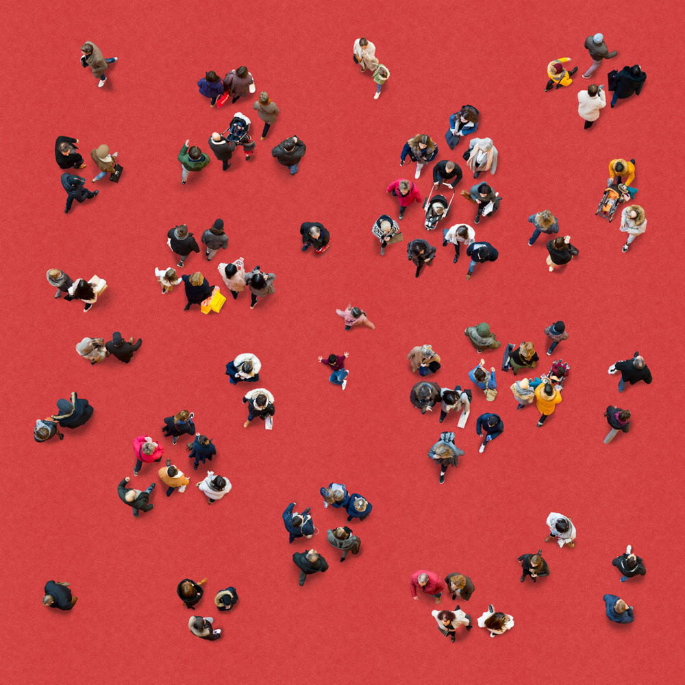 Red Together, Courtrai – Belgium - 80x80cm