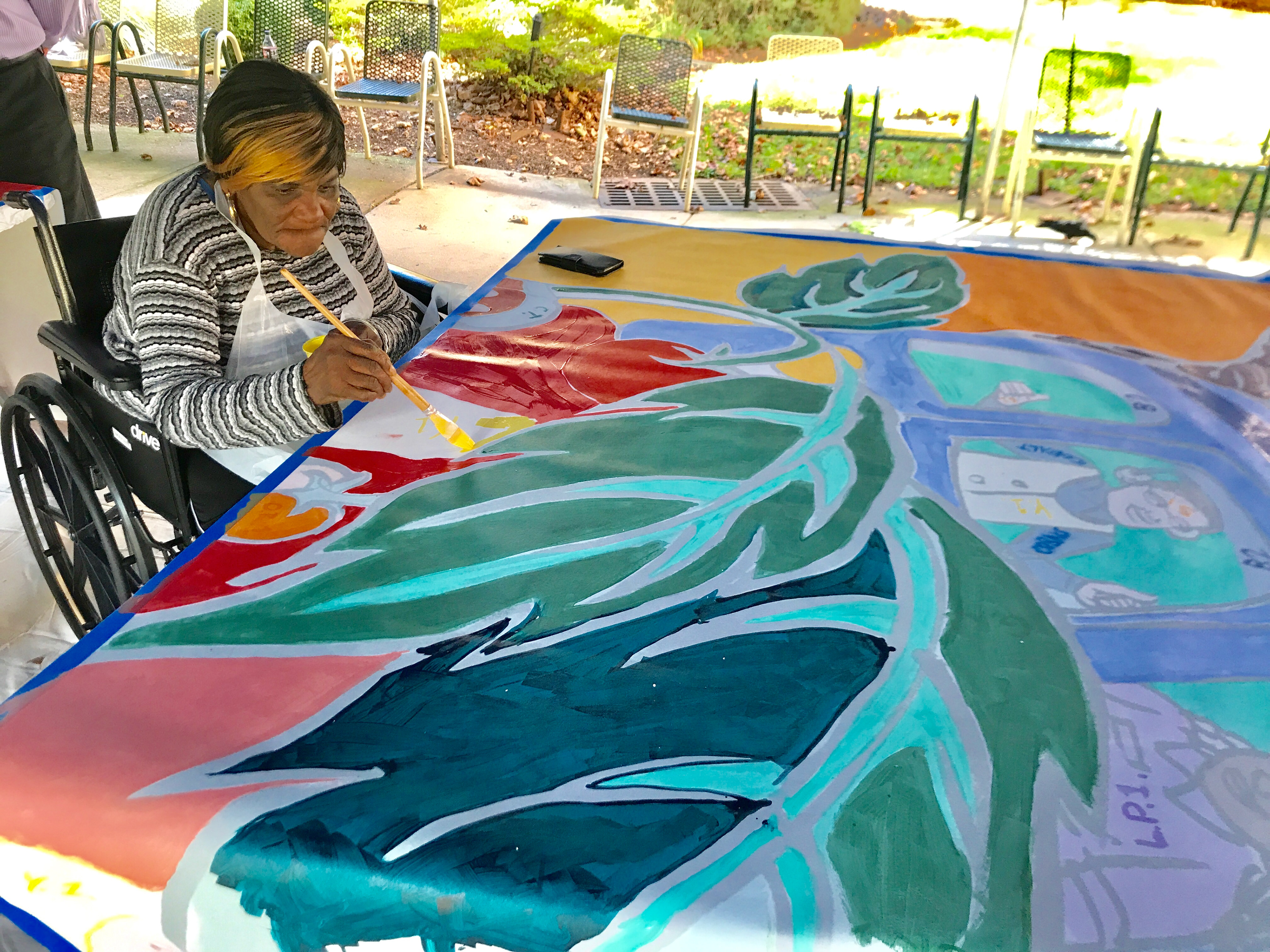 peach tao - Her Legacy Lights the Way - NYC Hospital Mural