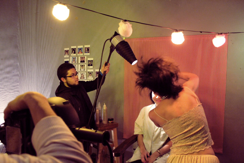 Intervention of morning hairstyles at the inauguration made by LA PELUQUERIA