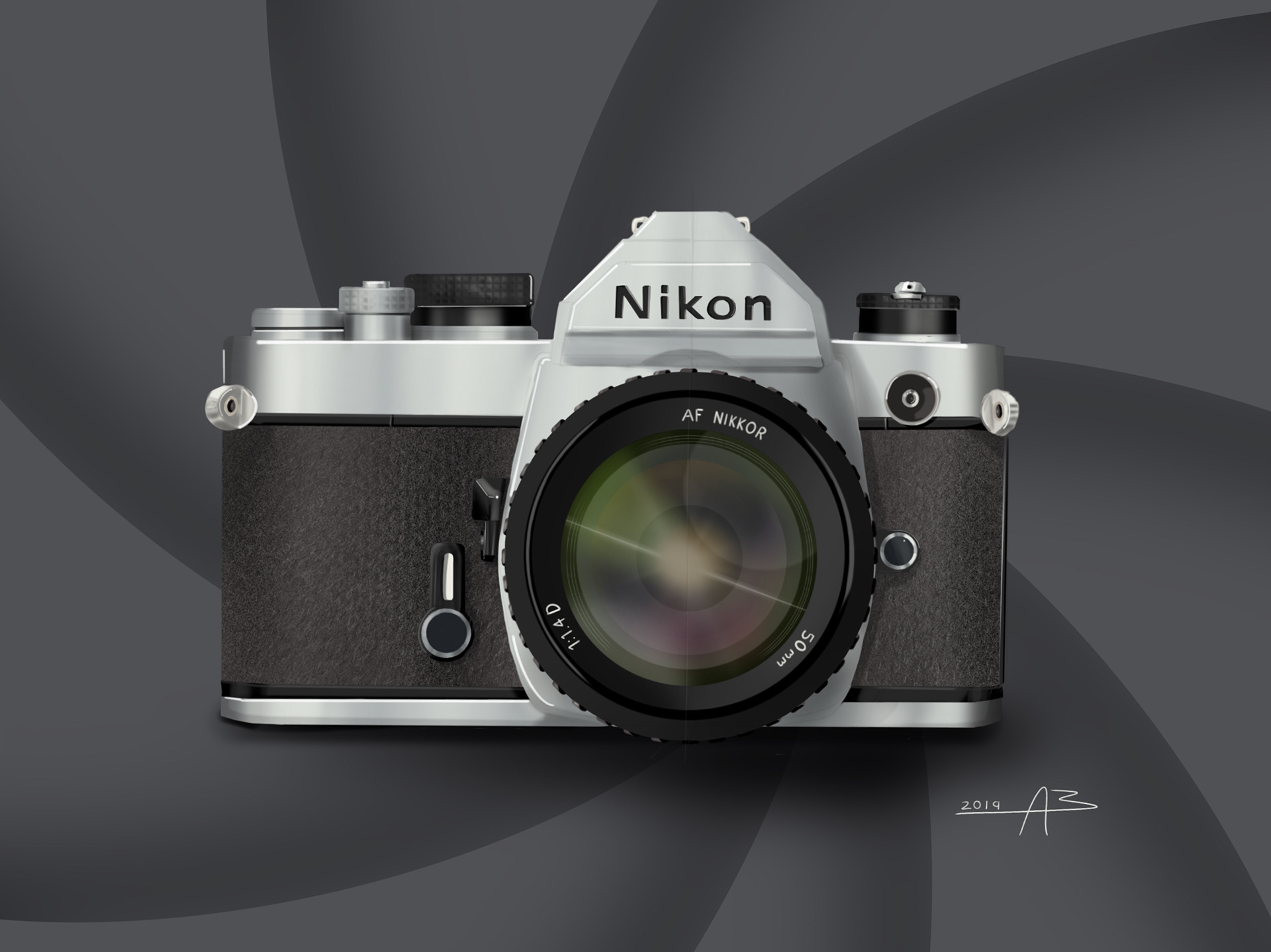 My Nikon FM - iPad Pro - Procreate