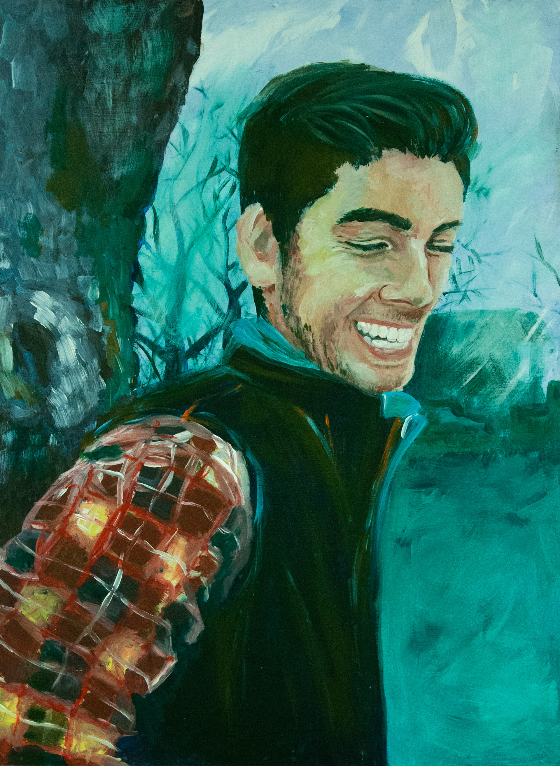 "Evermore (Logan)," 2019, Acrylic on panel