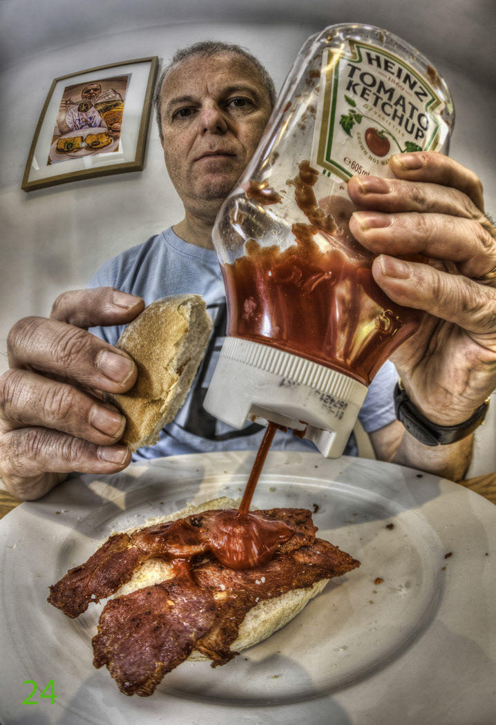 Bacon roll (scored 24/30)