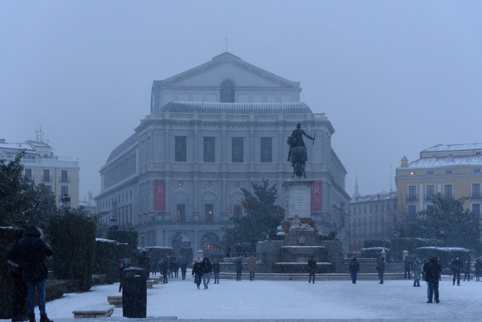 Teatro Real desde la Plaza de Oriente