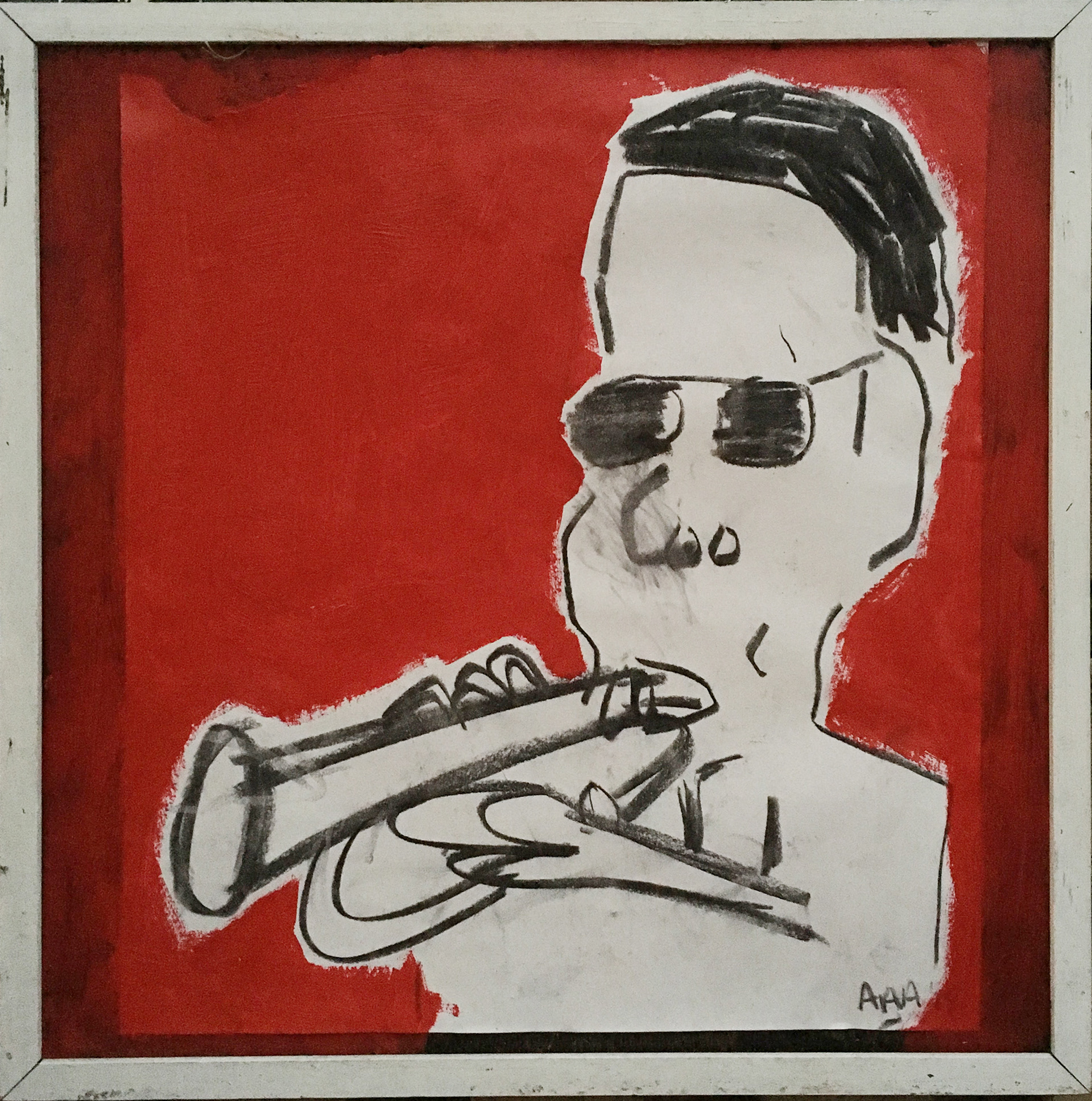 A STUDY INTO THE BIRTH OF COOL 02 (2018), CHARCOAL, ARCYLIC ON PAPER