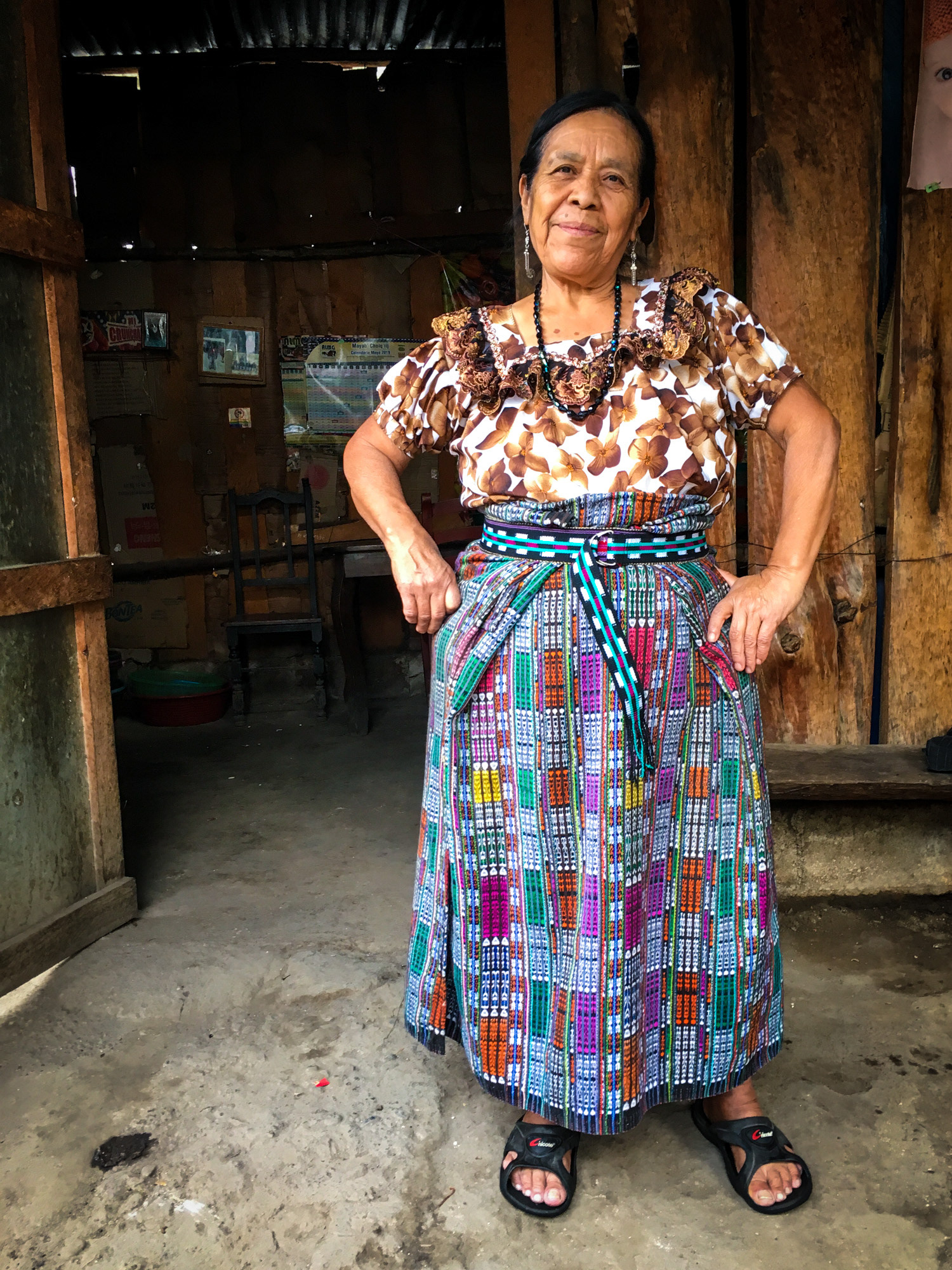 Mama Elena wearing my belt design