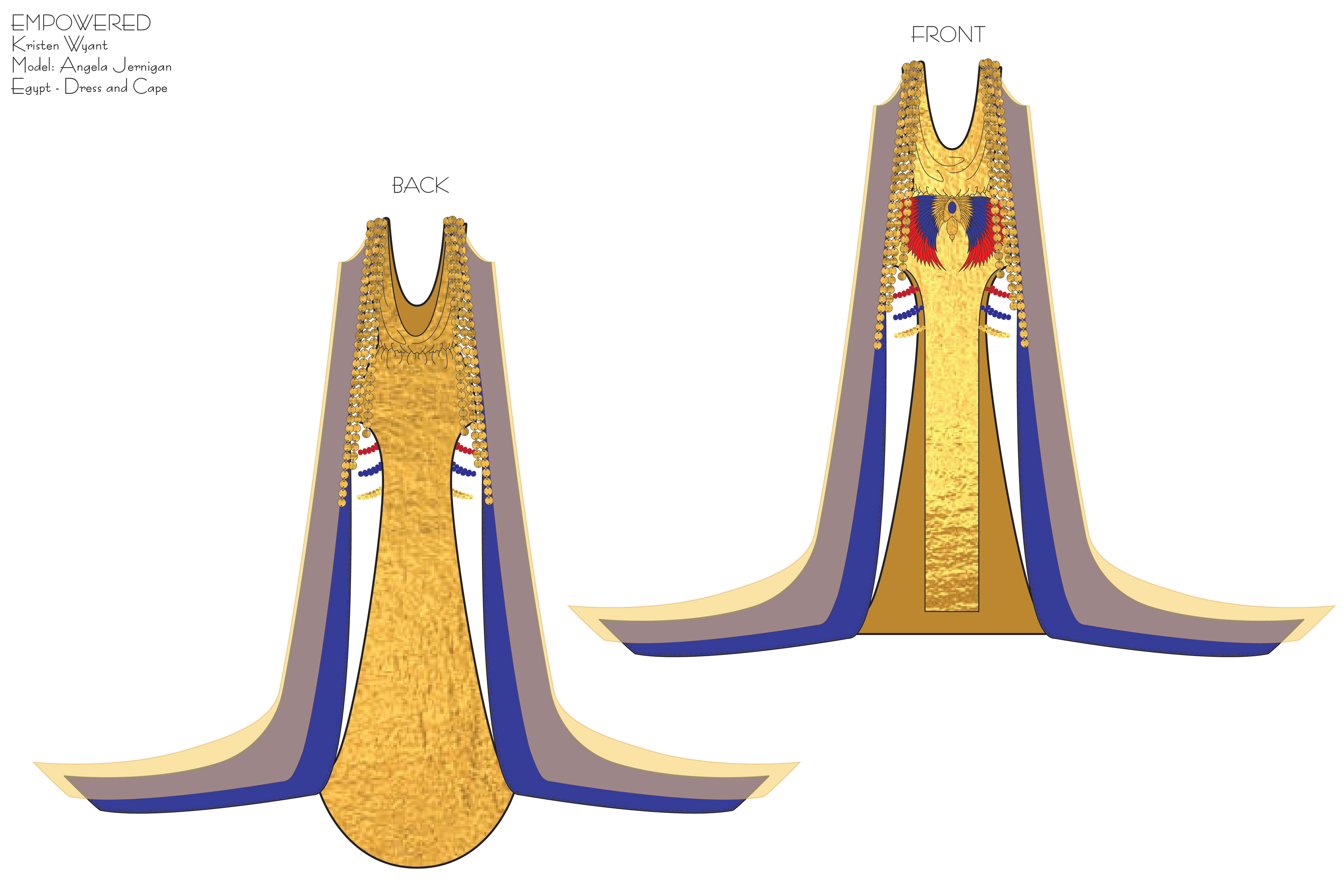 Egypt - Dress and Cape