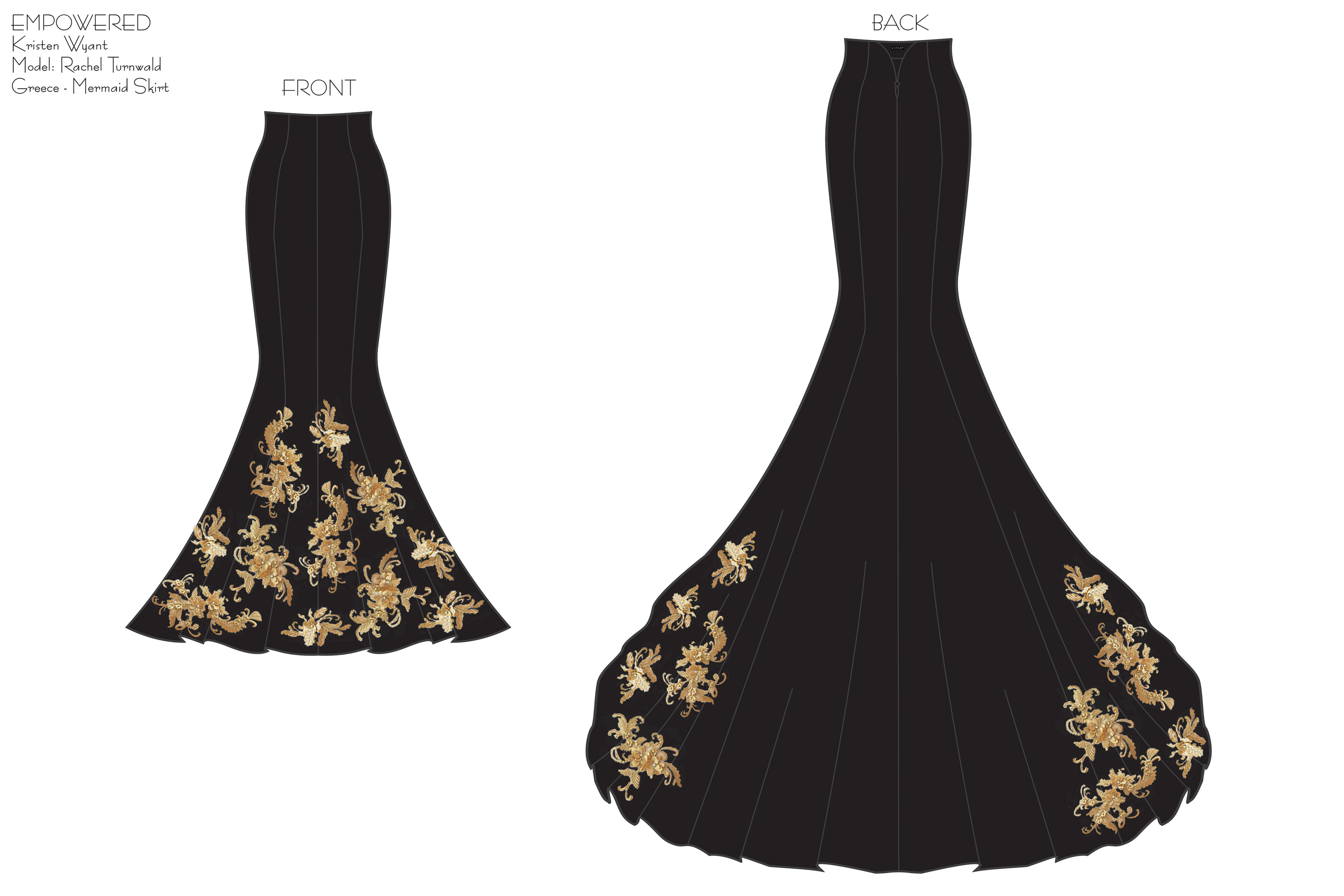 GREECE - Mermaid Skirt