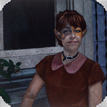 The Cat: Jessicus catus
Colored Pencil & Gesso on Masonite | 12"x 12"