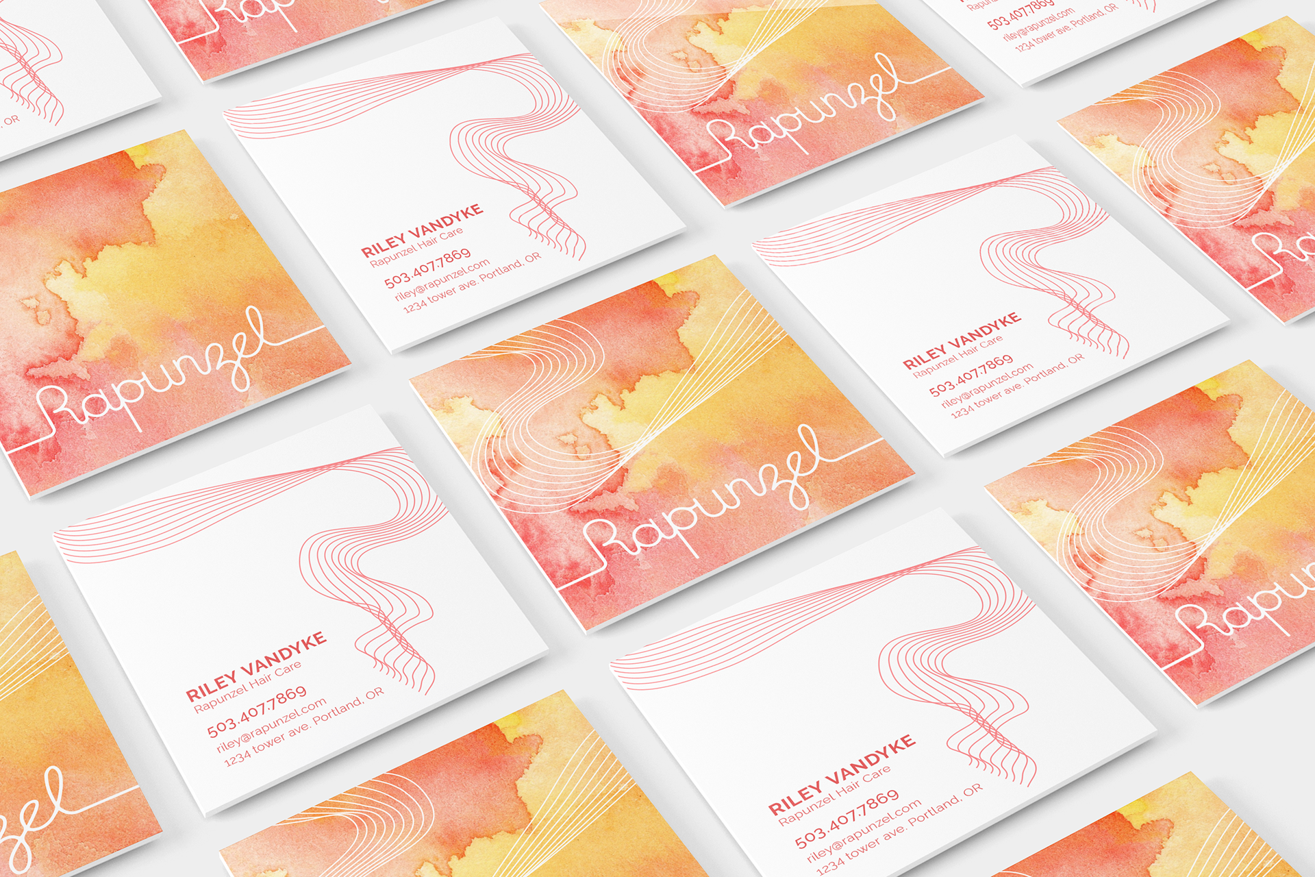 Rapunzel business cards