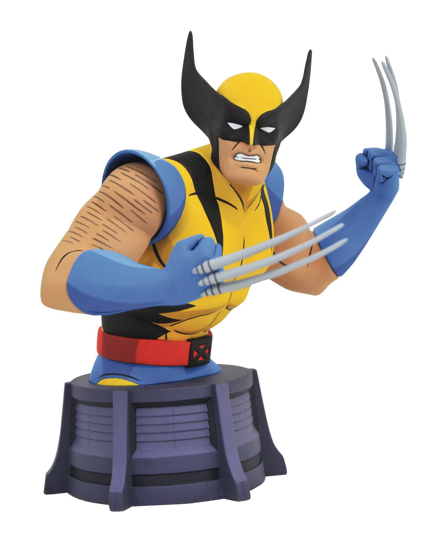 Marvel X-Men Animated Series - Wolverine Bust. Designed by Barry Bradfield. Sculpted by Joe Menna.