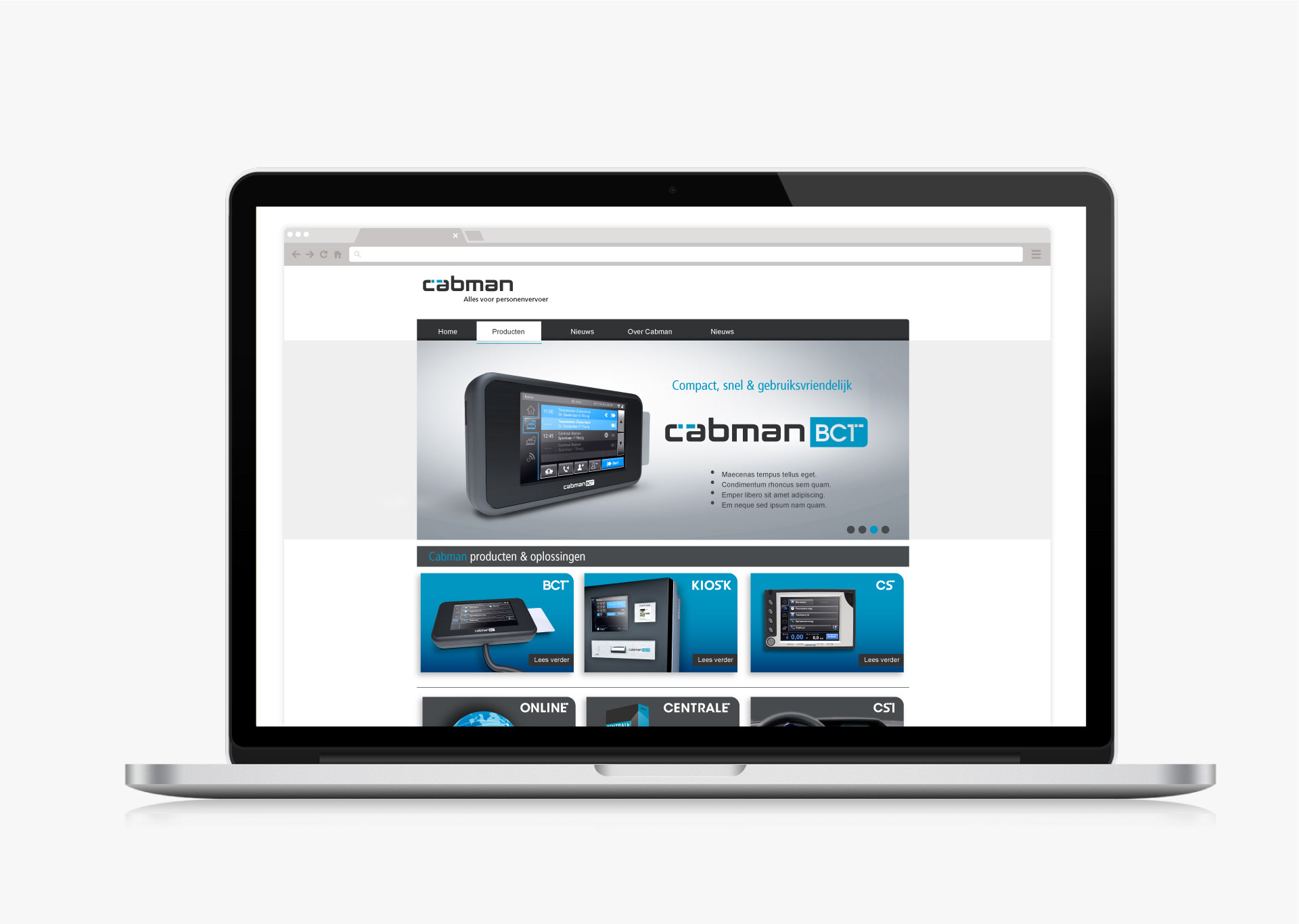Cabman BCT Corporate Website