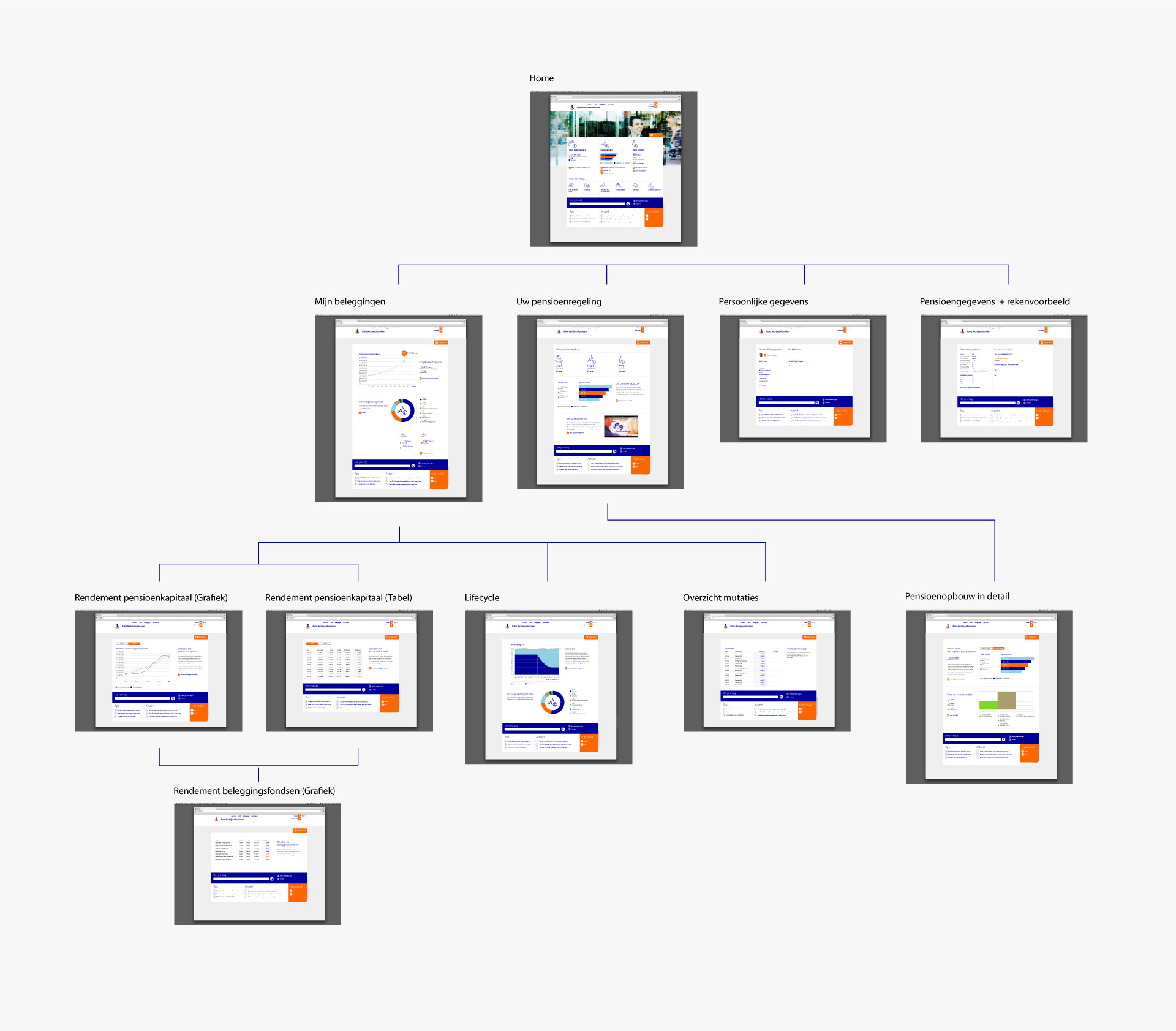 Rabobank Nederland PPI Portal Visual Wireframe