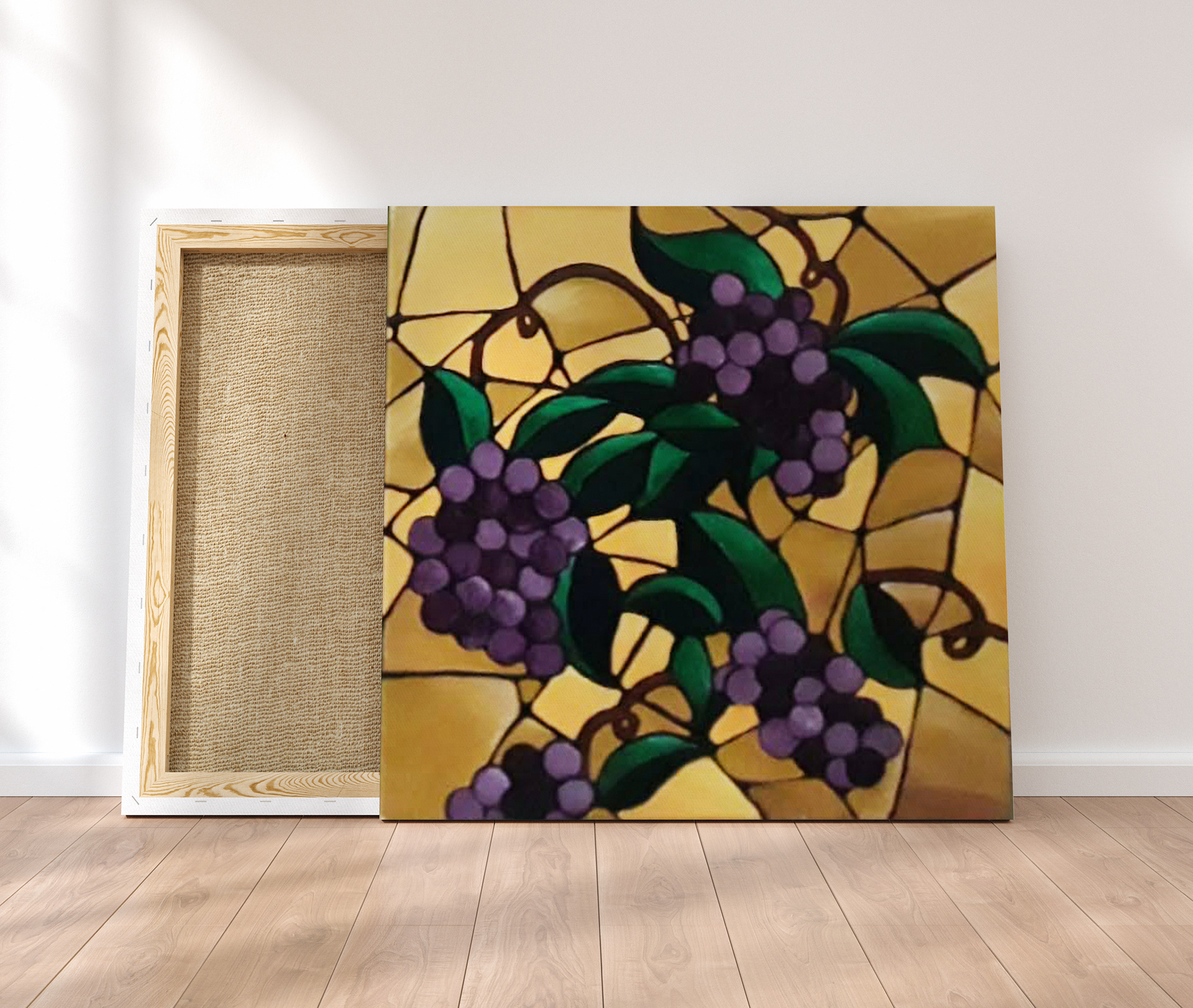 Stained Glass Grapes