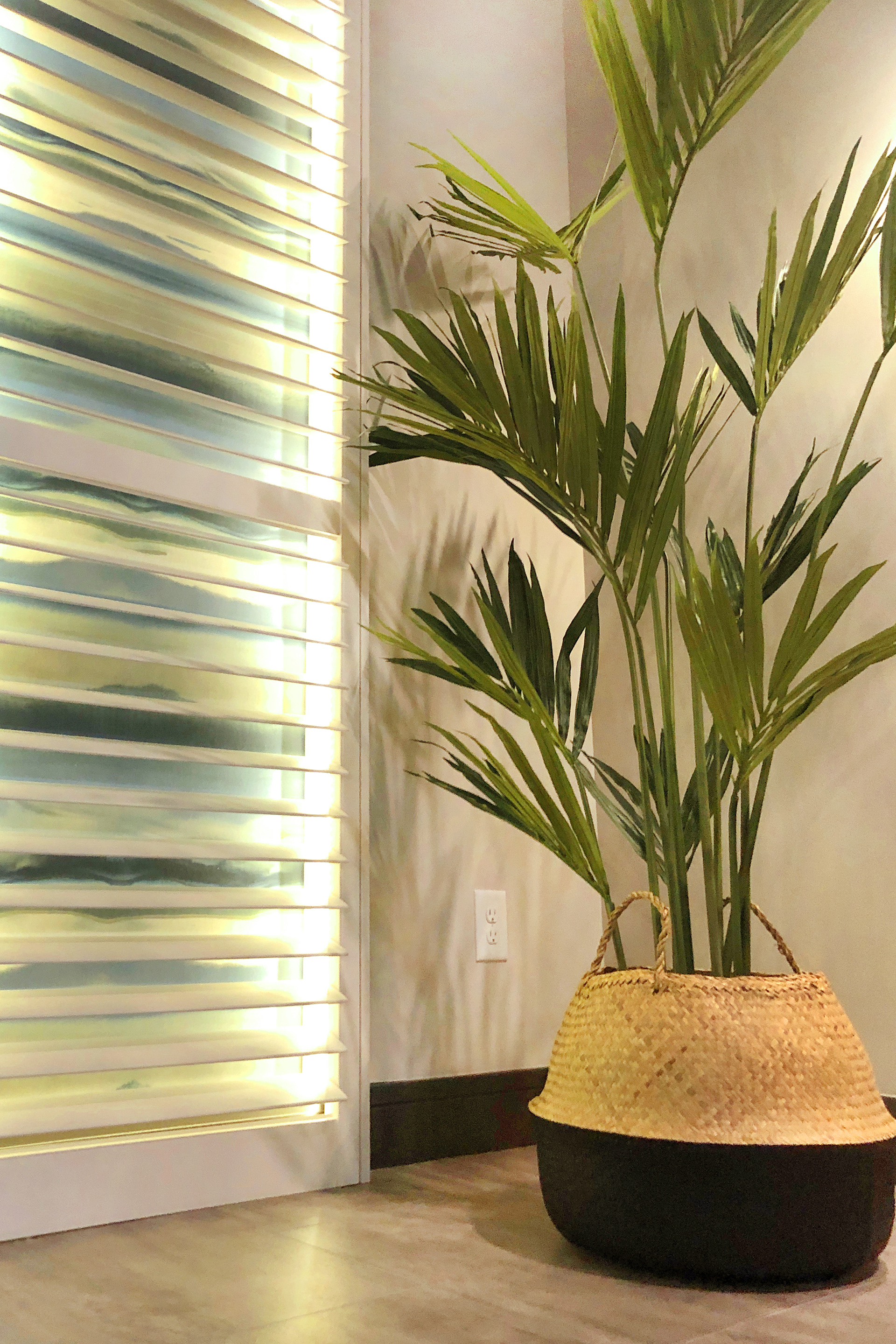 Custom Shutters with Horizon Views and LED lighting