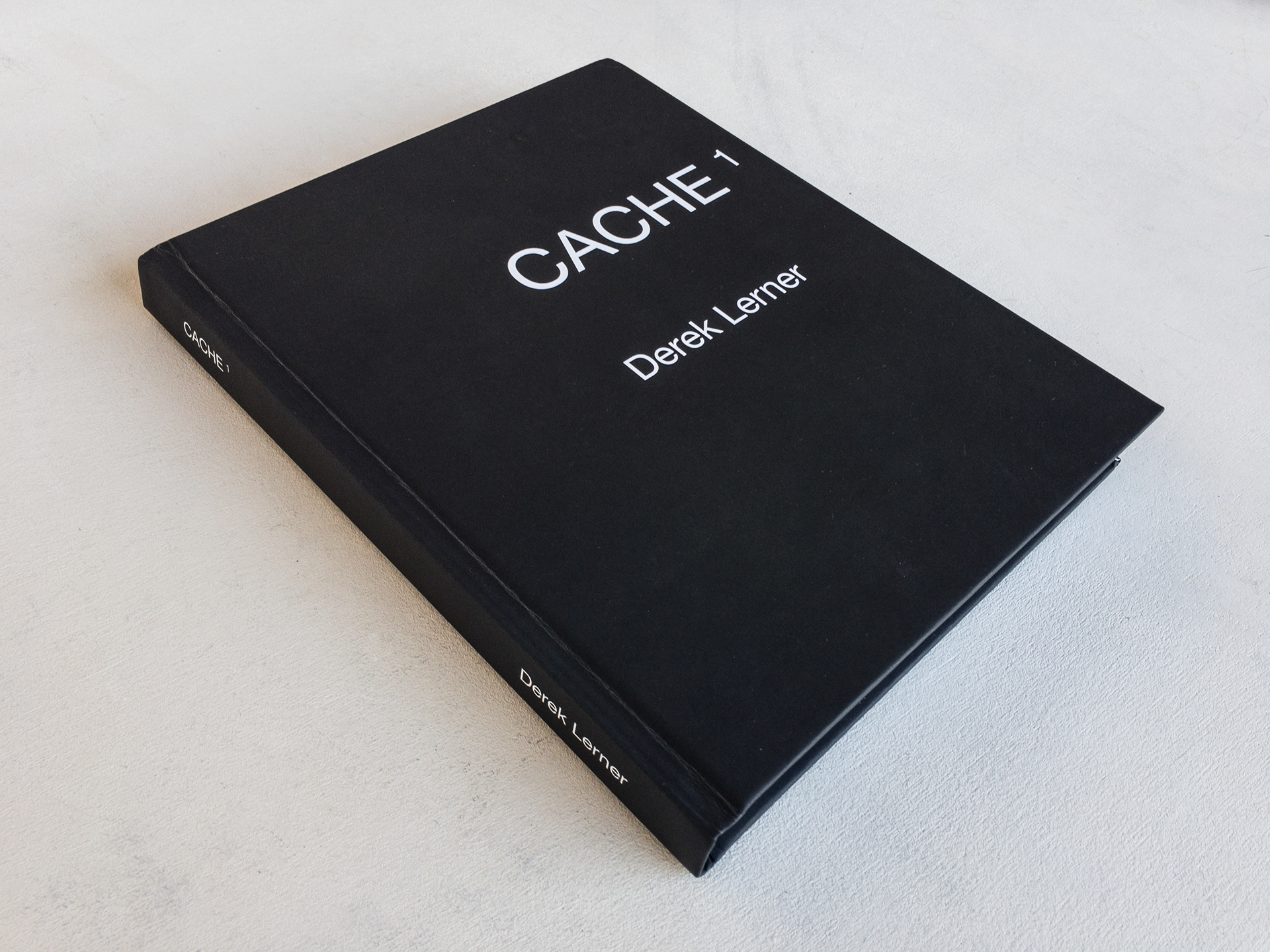 CACHE¹ artist book by Derek Lerner