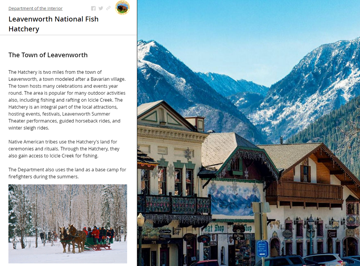 Jacob Chadwick Leavenworth Fish Hatchery Story Map