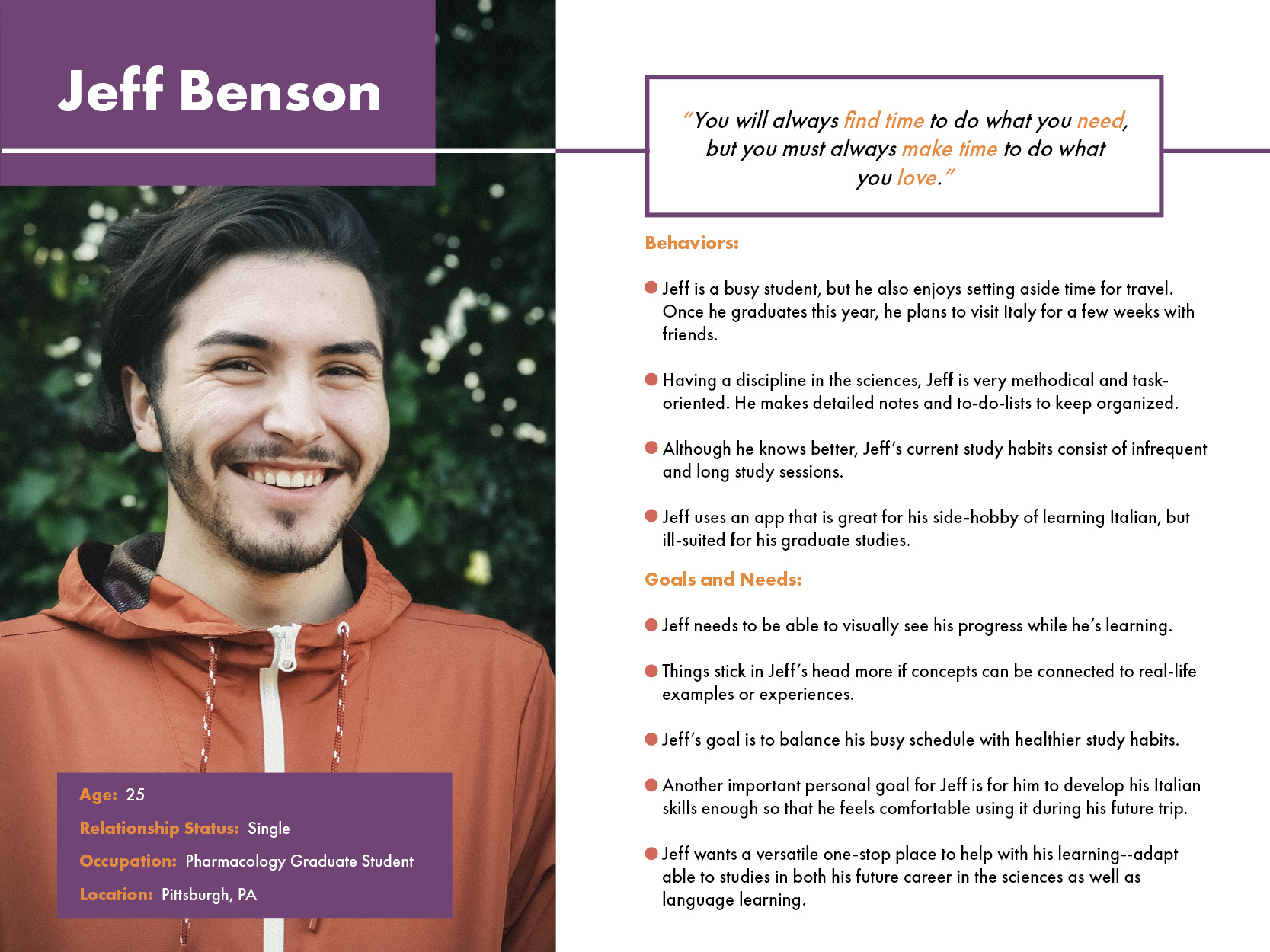Persona- Jeff Benson