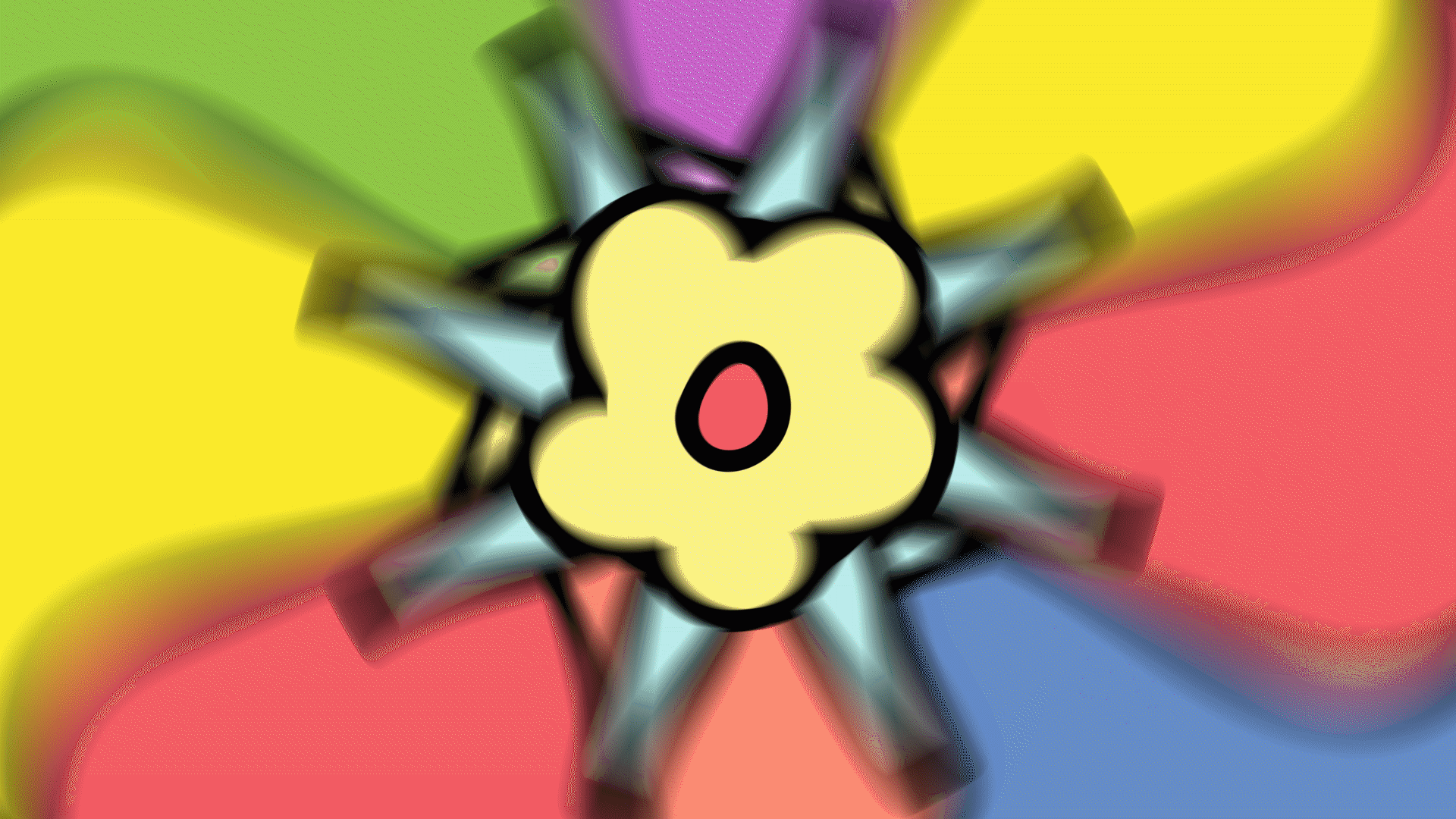 Gif of character and jumping dog