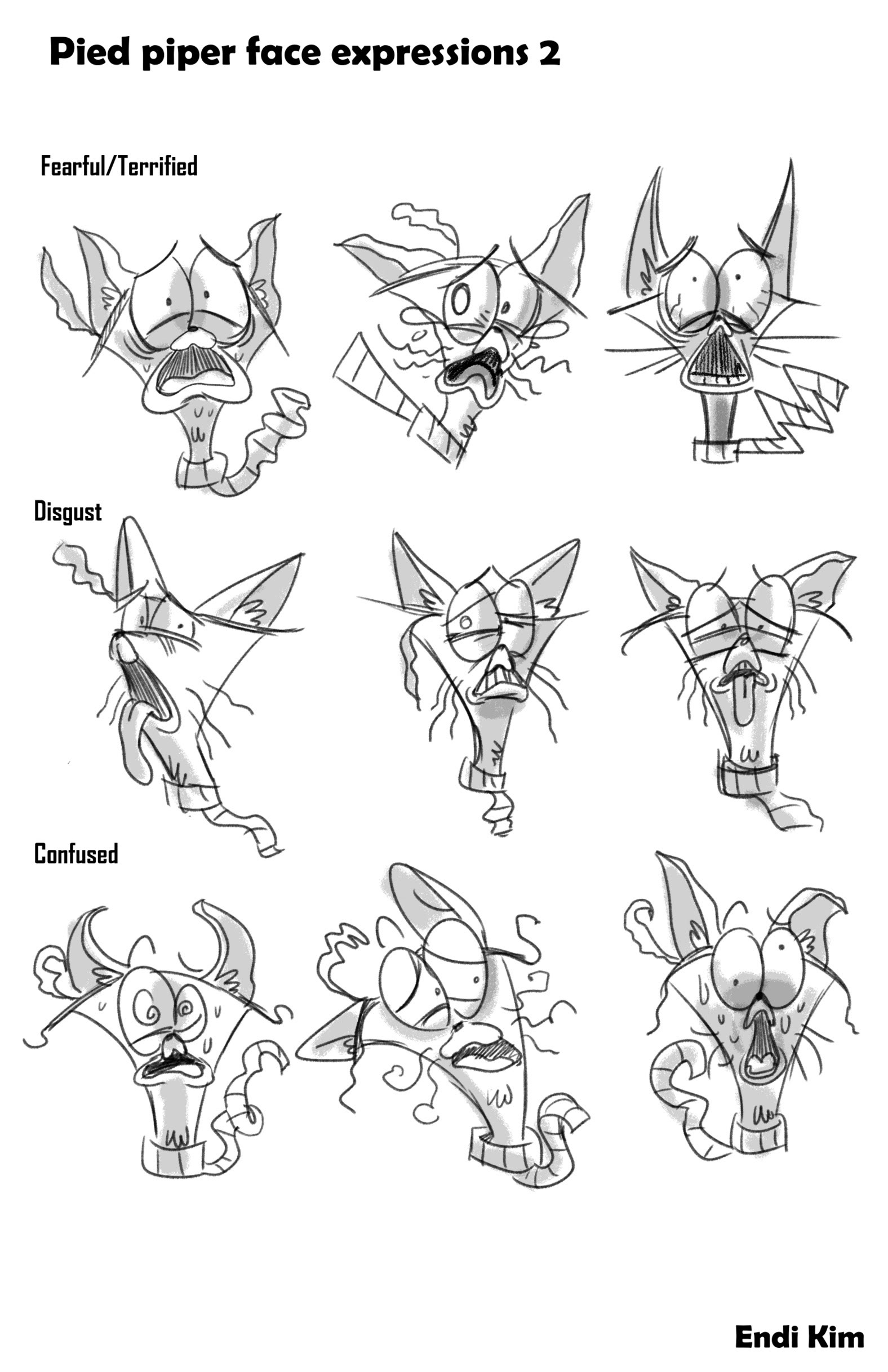 The Pied Piper-Character face expressions 2