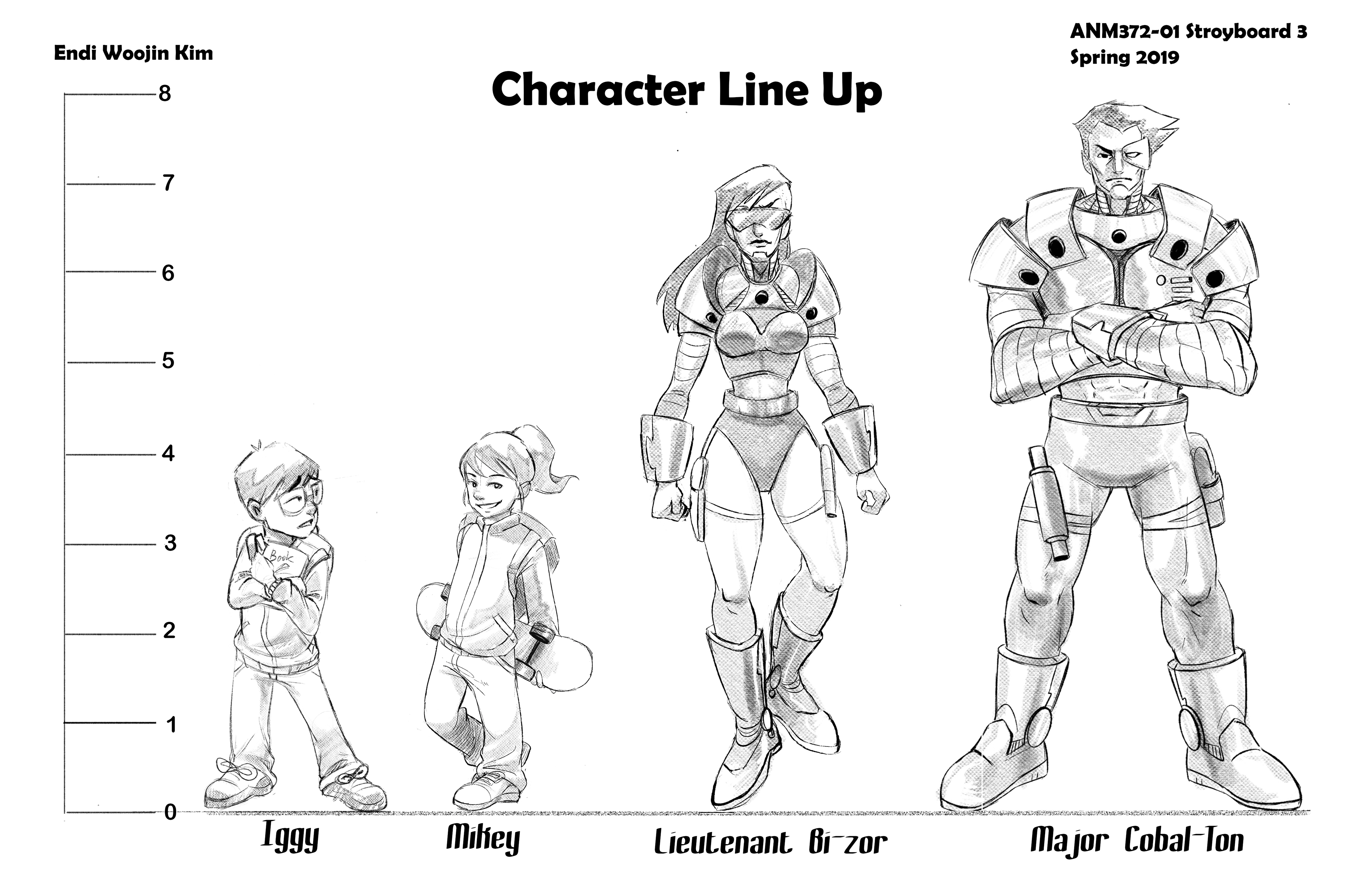 The further adventure of Iggy& Mikey -Character lineup