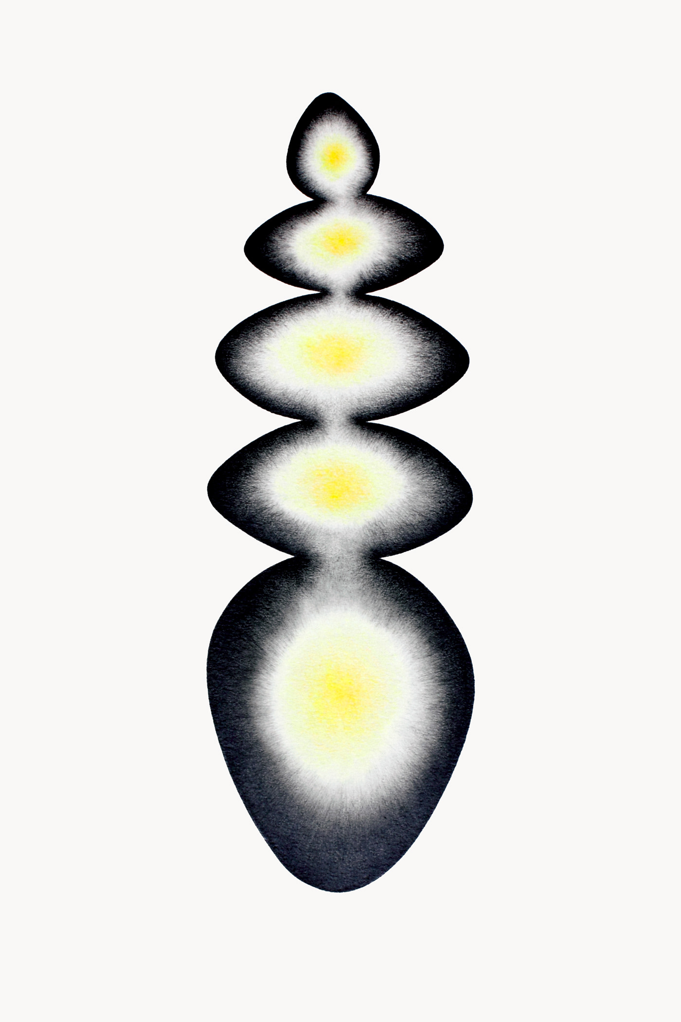 Sun 6. Pencil and paper. 40x30 cm.