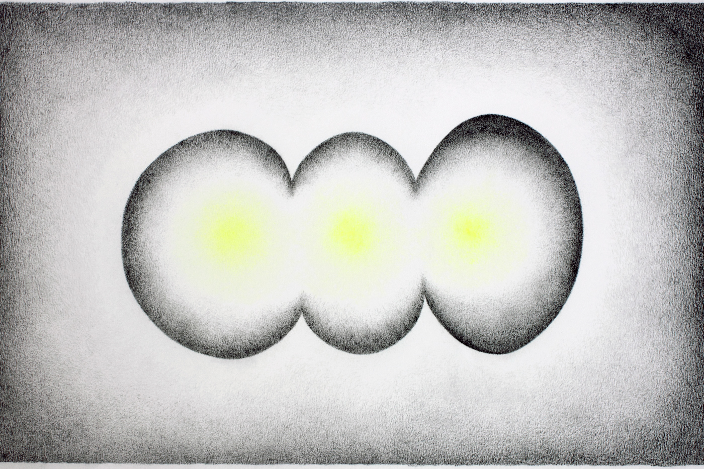 Sun 2. Pencil and paper. 30x40 cm.