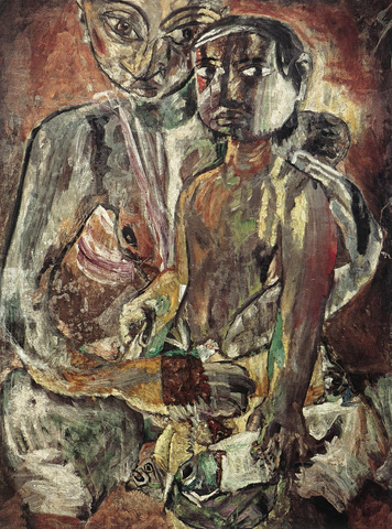 Justin Pieris Daraniyagala - The Fish, Mother and Child