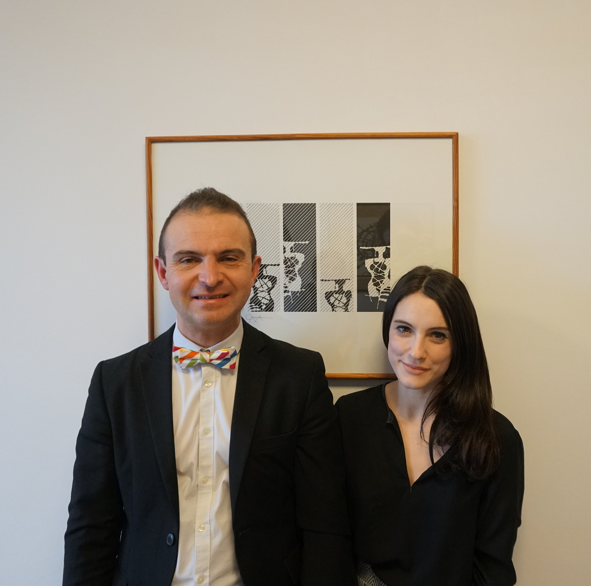 Pierre Clouet et Audrey Margueritat, directeur et attachée culturelle de l'institut français de Tbilissi