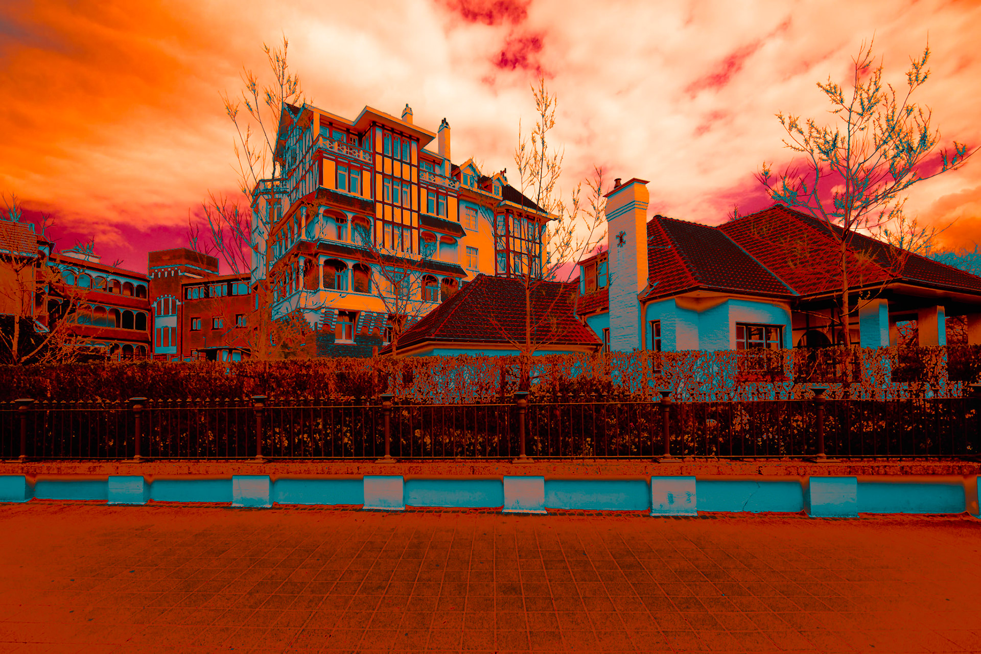 Fierce red blazing fury