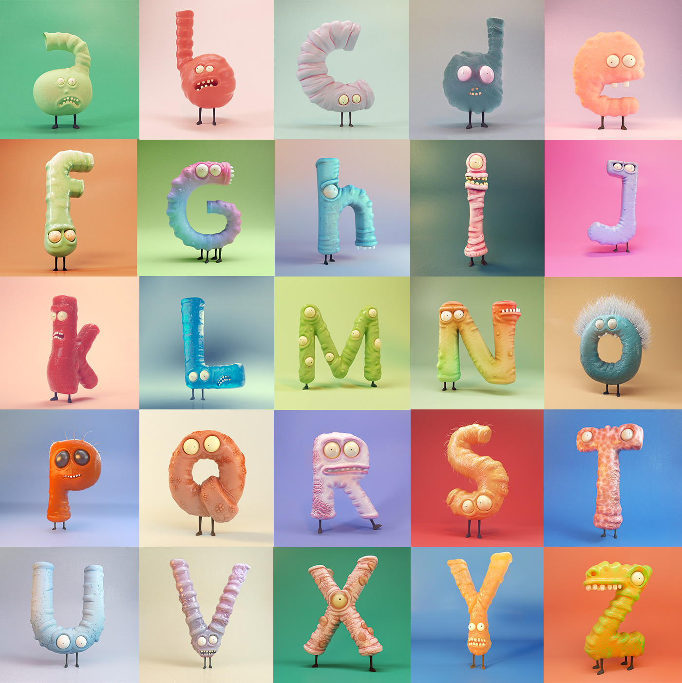 Alphabet Lore XY _ Making clay & Stop motion Animation 