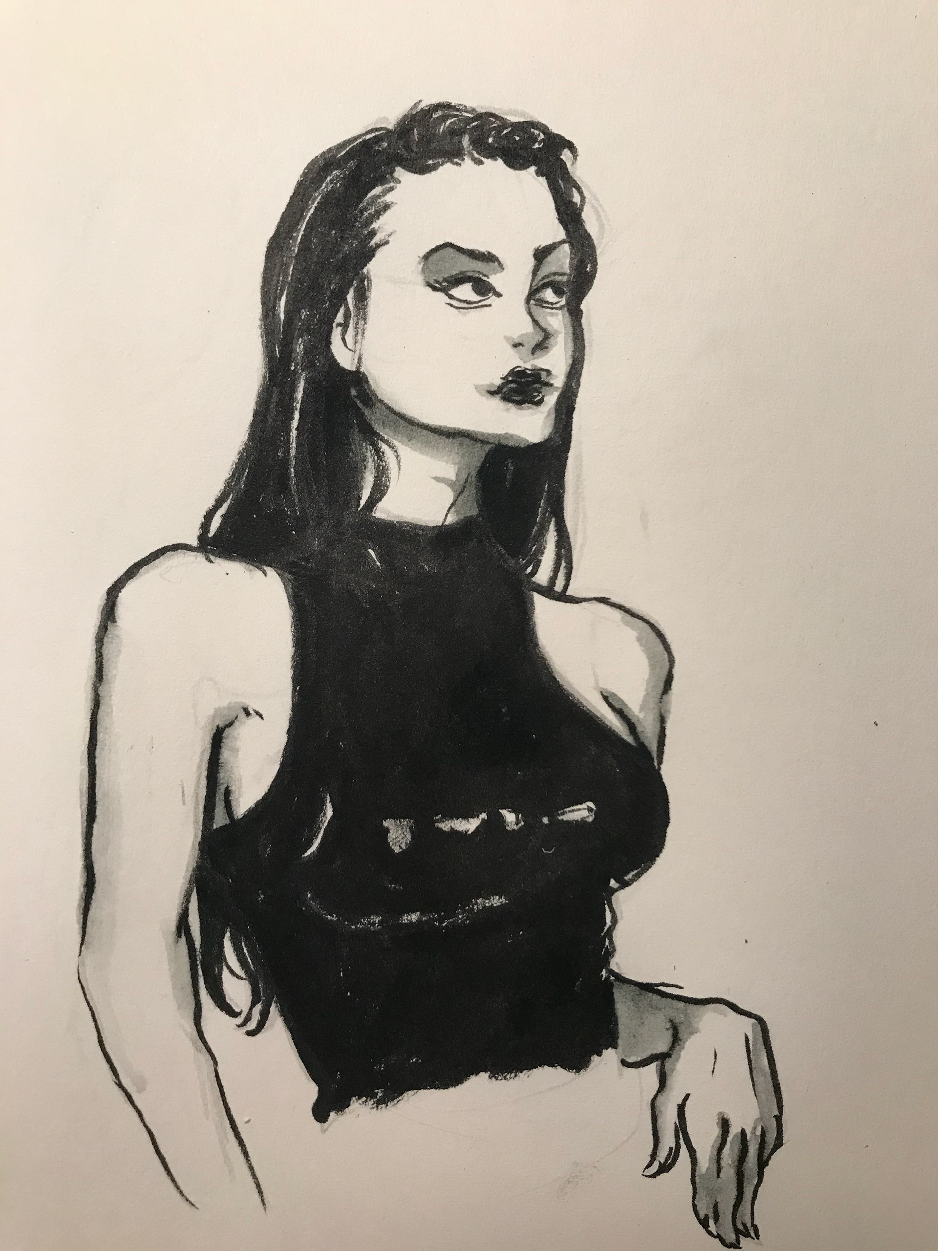 PRACTICE DRAWINGS WITH INK
