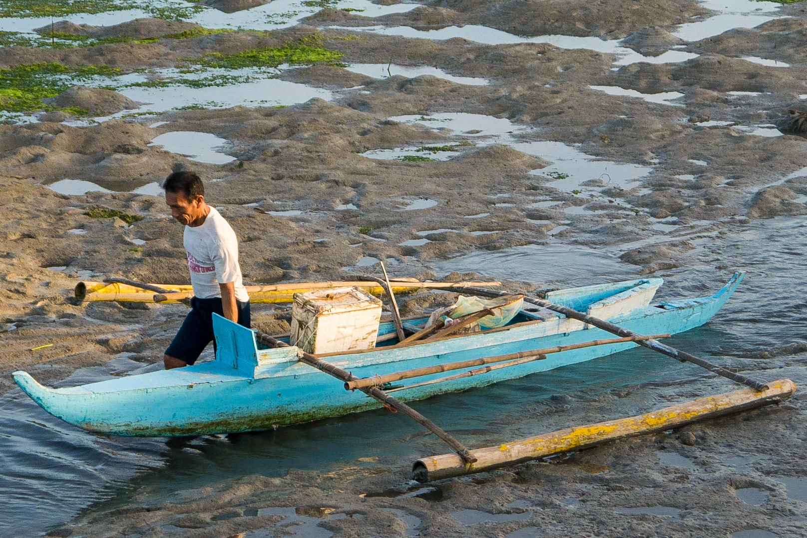 The Philippines, banca fishing boat, Cebu Island