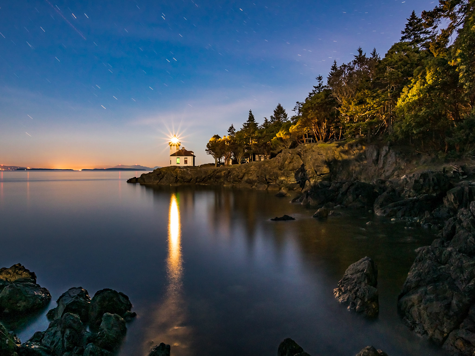 Lime Kiln LIghthouse - Friday Harbor San Juan Island Washington