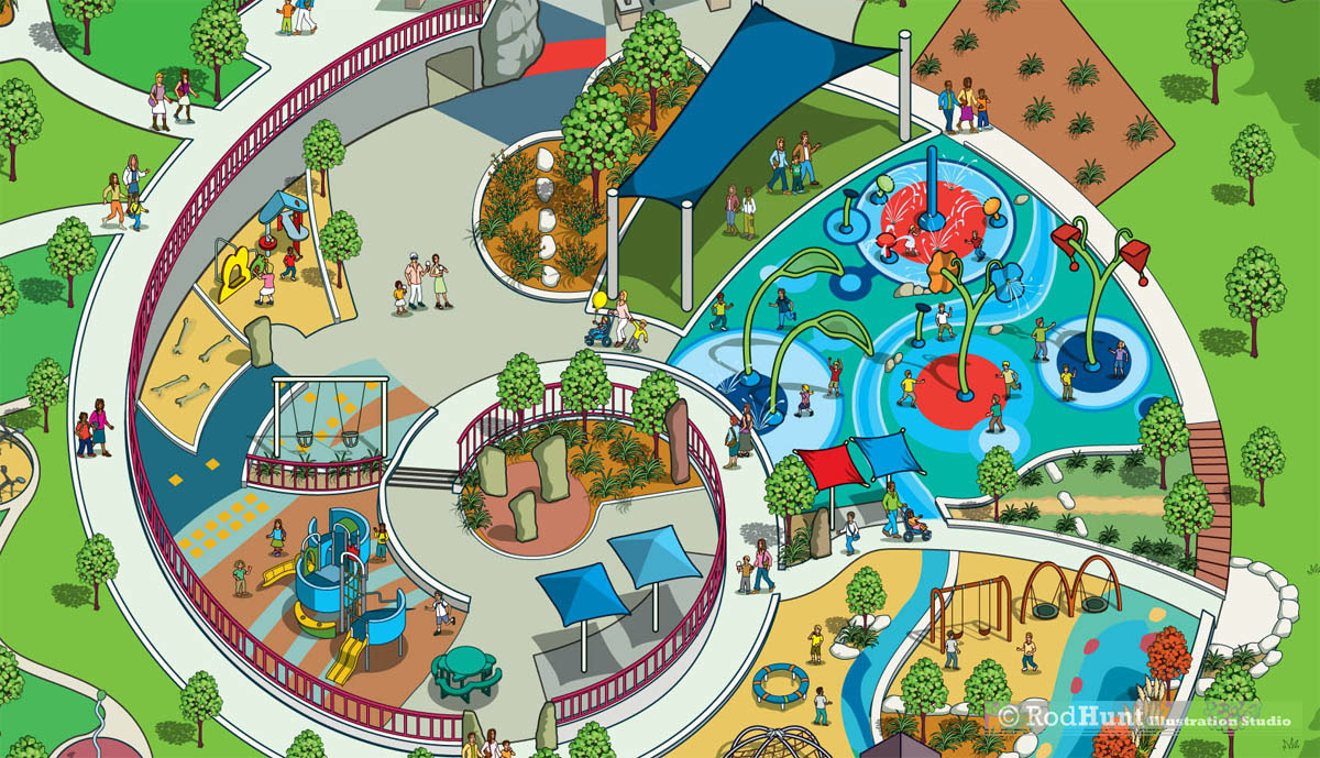 Children's Playground map illustration