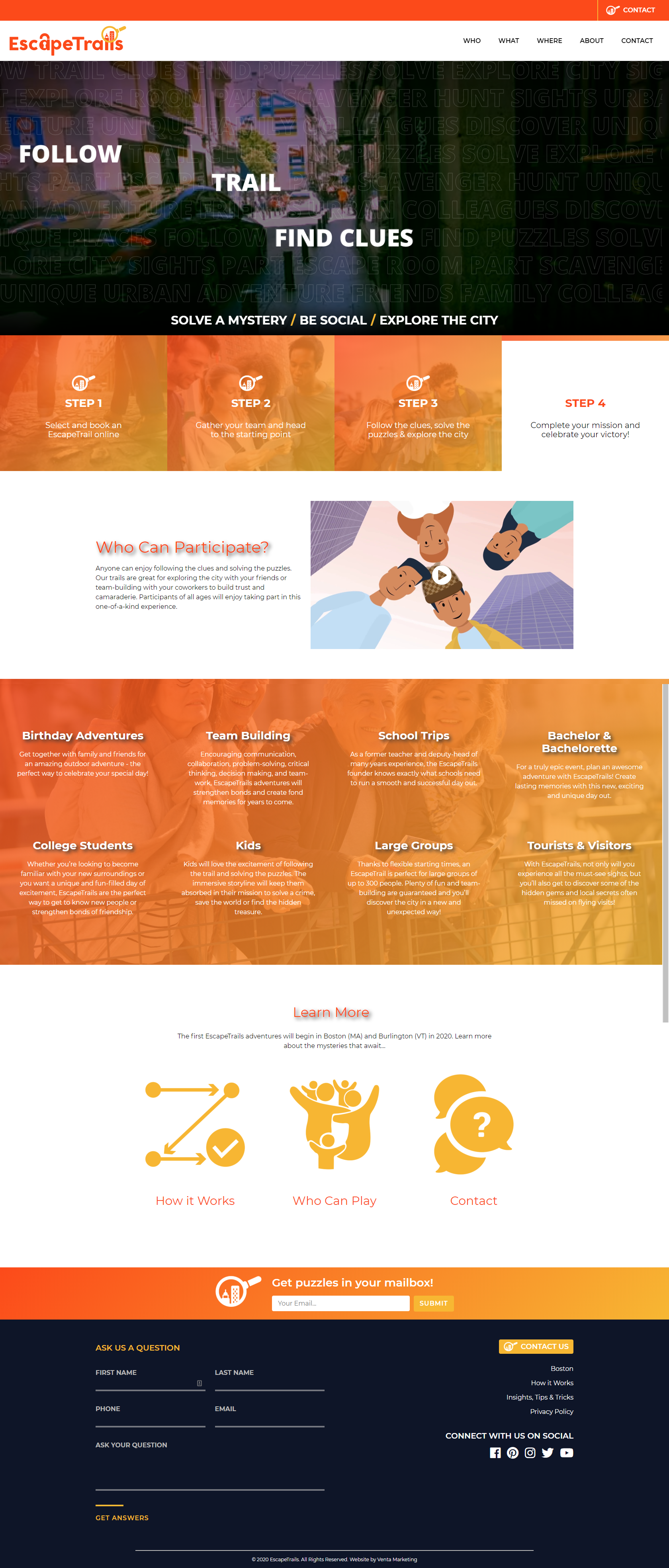 Served as Project Manager on branding and website design and development.