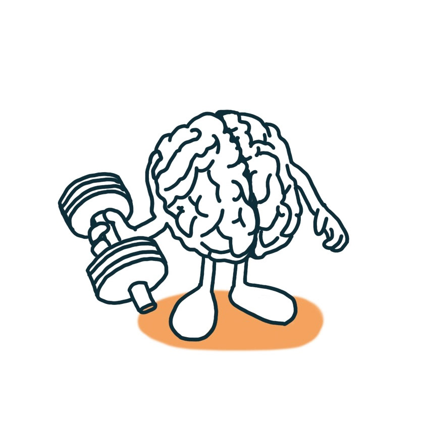 illustratie gemaakt voor artikel Cognitieve fitness