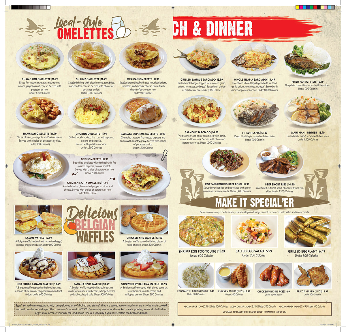 Jeffrey DeVera - Denny's of Guam Local Menu (Feb. 2020 Update)