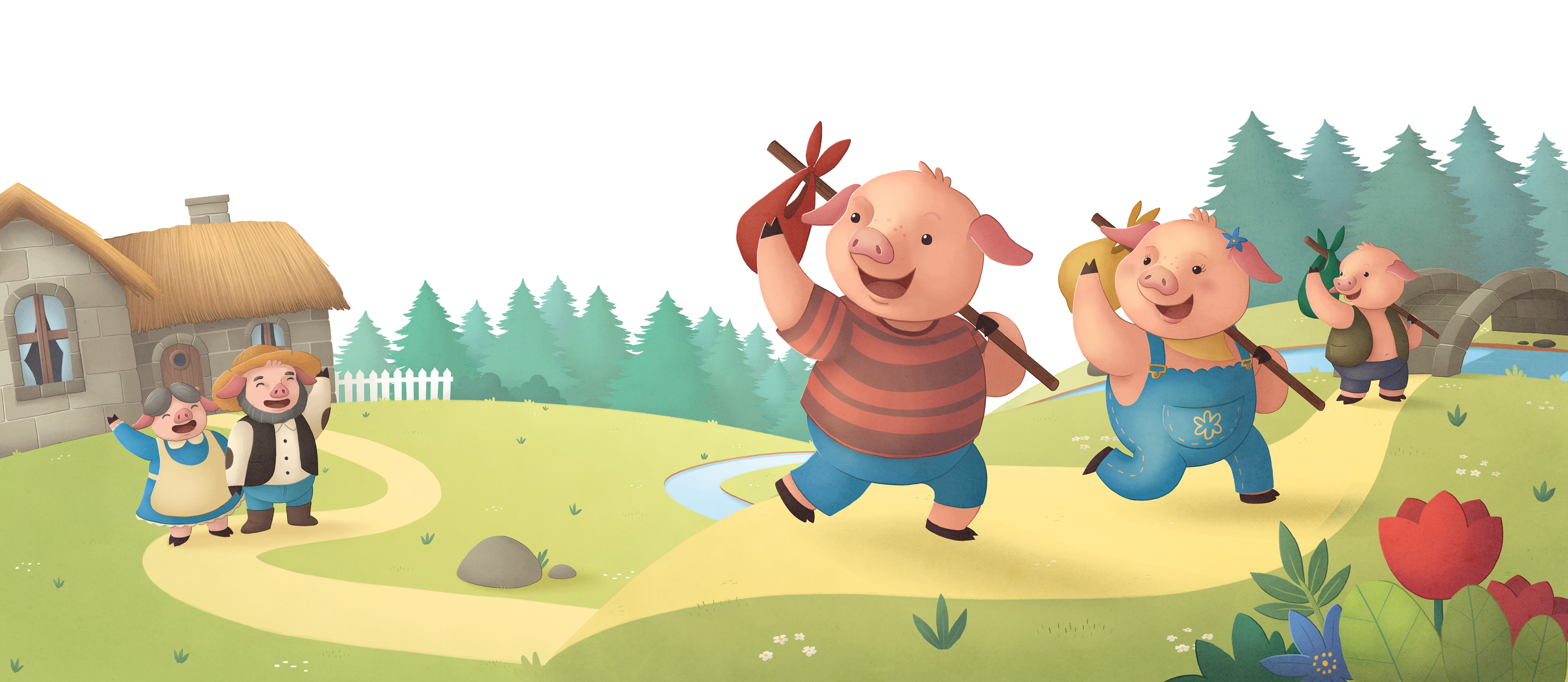 The three little pigs картинки