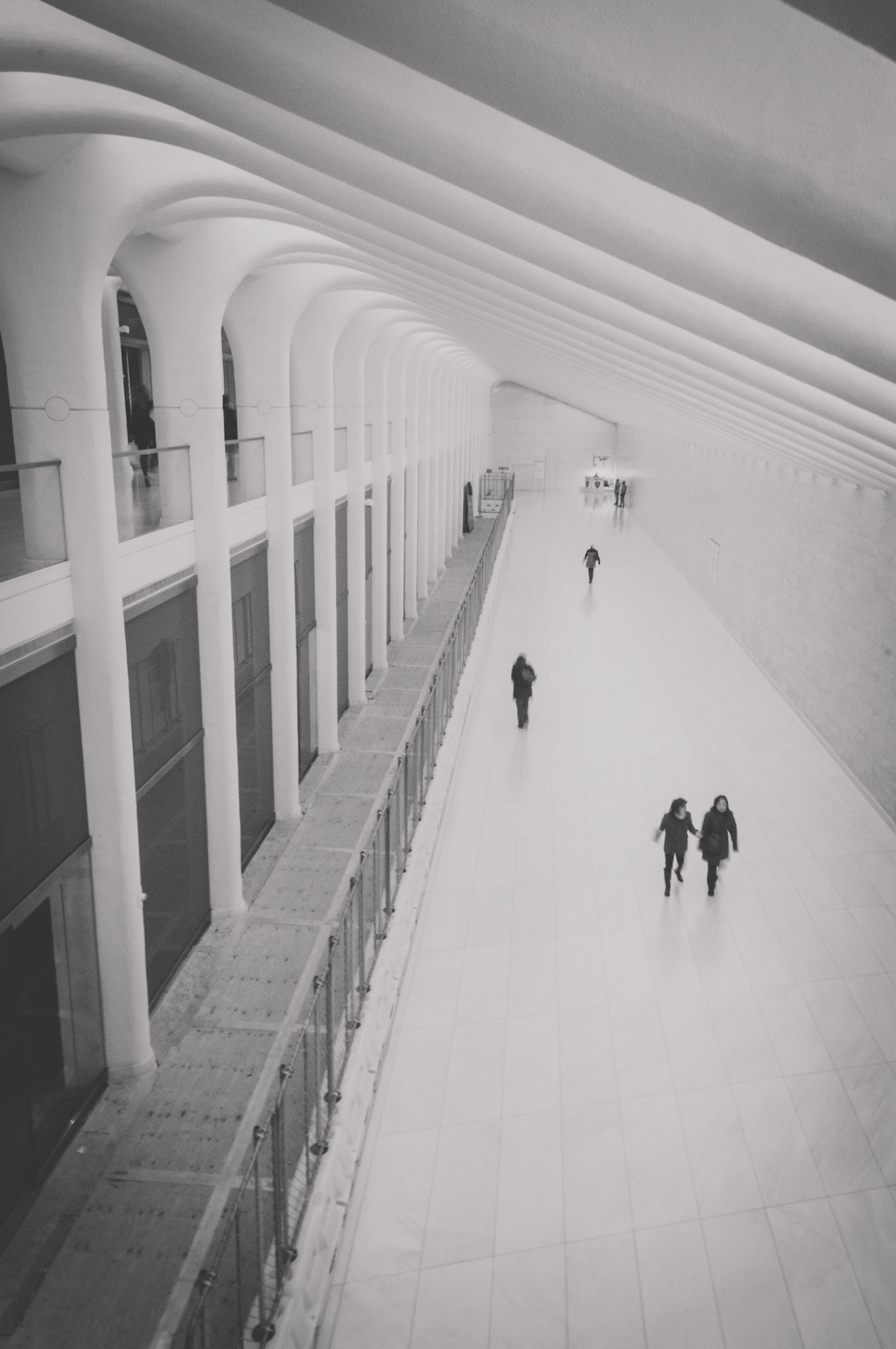 The West Concourse connects the PATH Station and the World Trade Center with Brookfield Place.