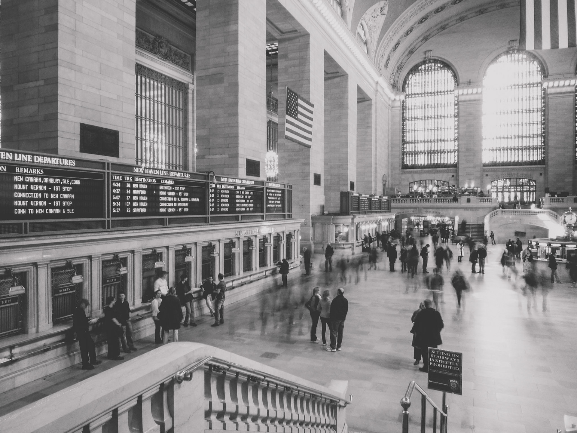 Whenever I had the opportunity, I would walk through Grand Central Terminal.   For many years, I lived on the east side and took the 4/5/6 trains and would transfer here.  The platform was always crowded so I would often just get out and walk.