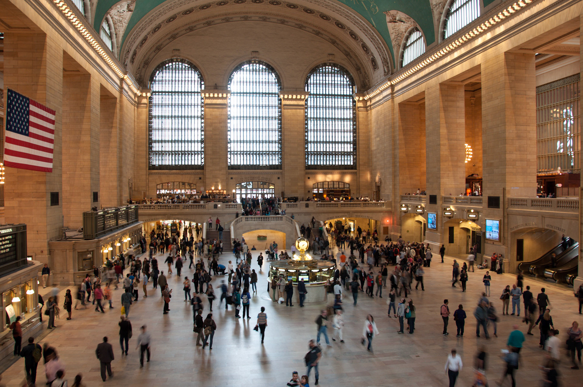 Grand Central Terminal in New York City on a Friday afternoon.
