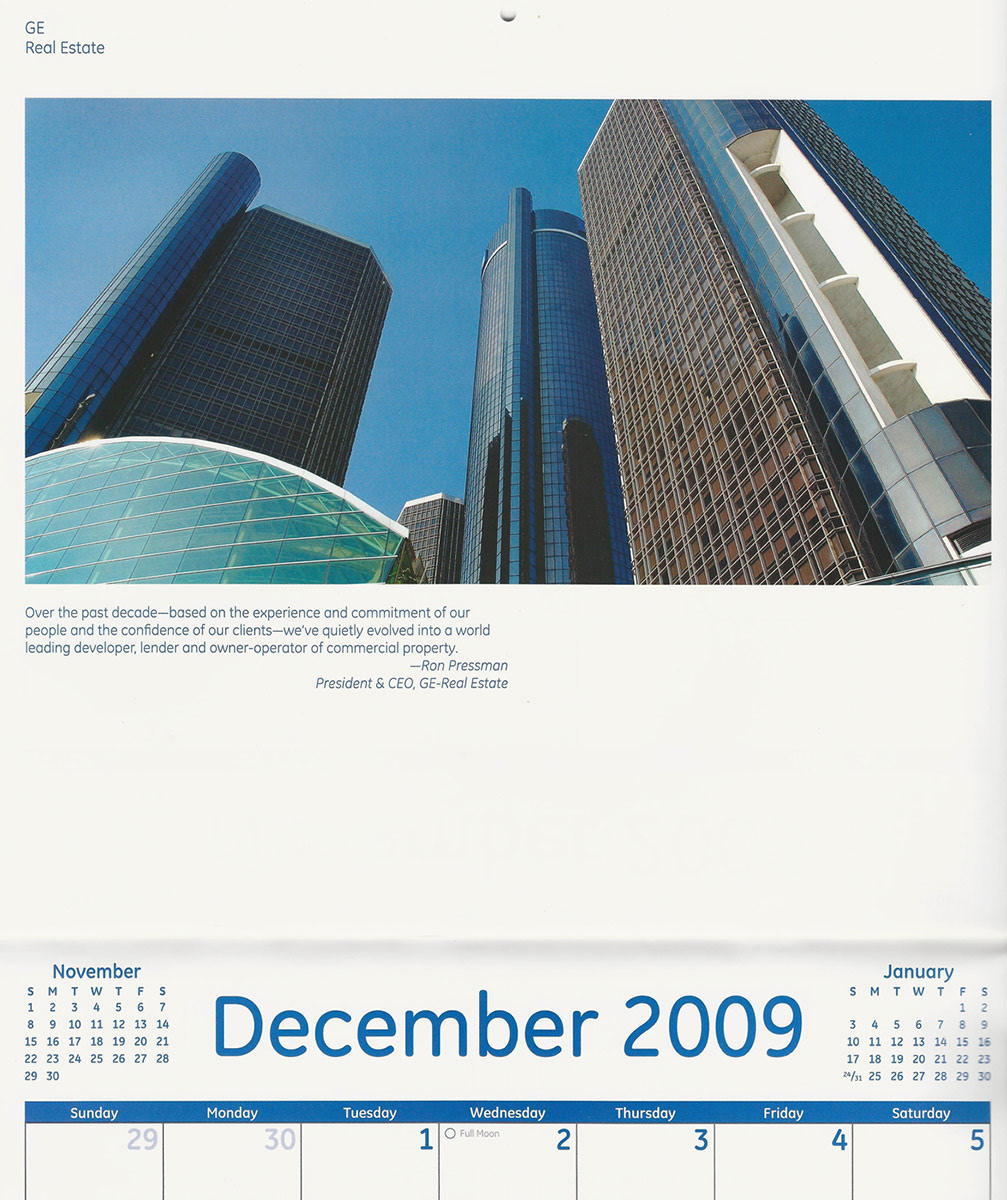 G.E. Calendar