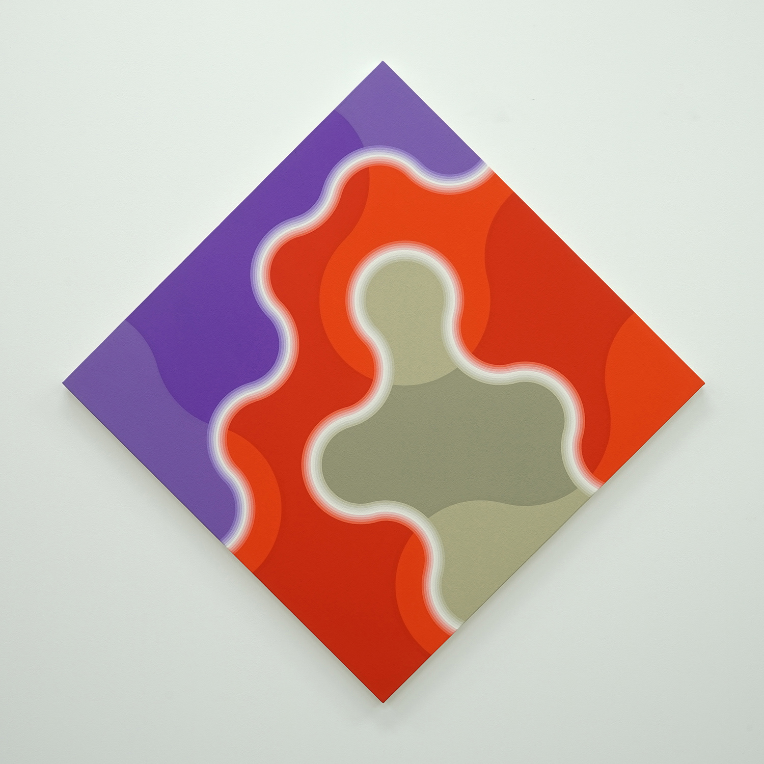 "1009-2" 2010 acrylic gouashe on canvas 85 x 85cm