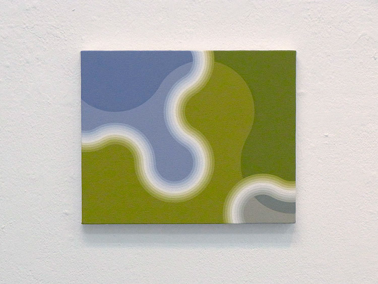 "1009-1" 2010 acrylic gouashe on canvas 22 x 27.3cm