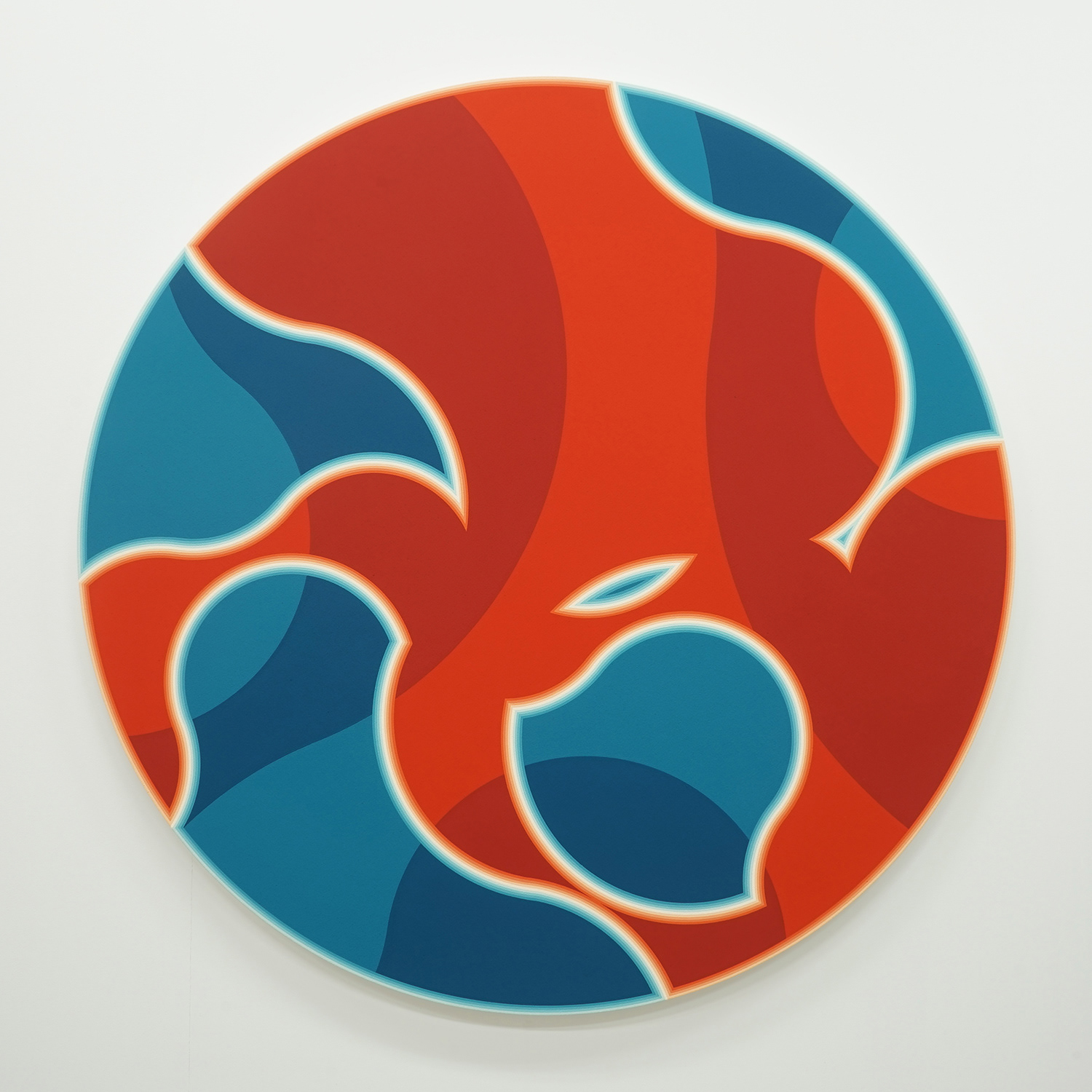 "1309" 2013 acrylic gouashe on canvas φ120cm