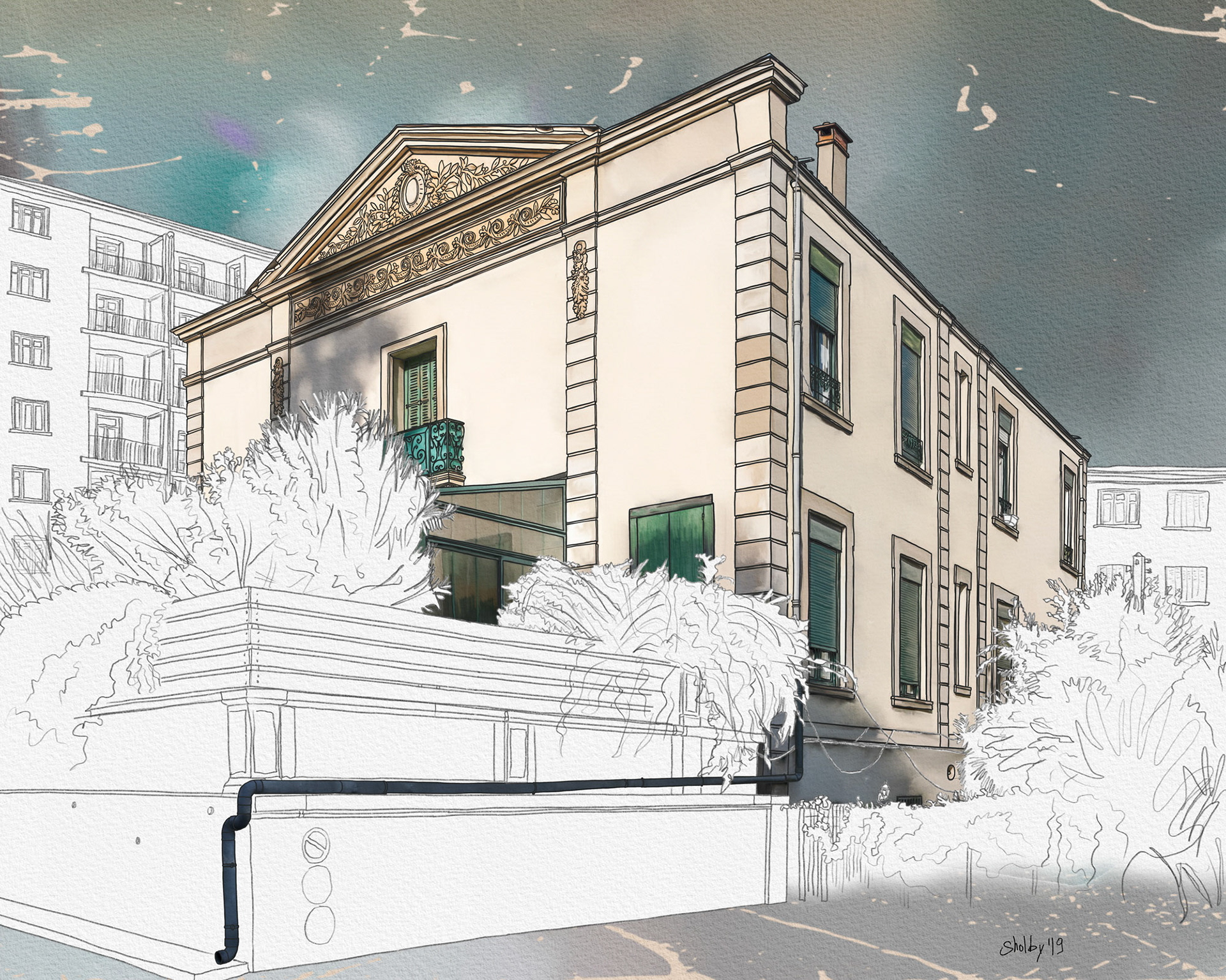 Avenue de Castelnau (40x50)