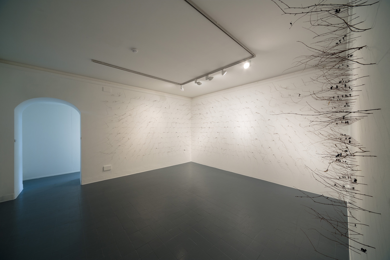 Citizen (2015), twigs, paper, paint